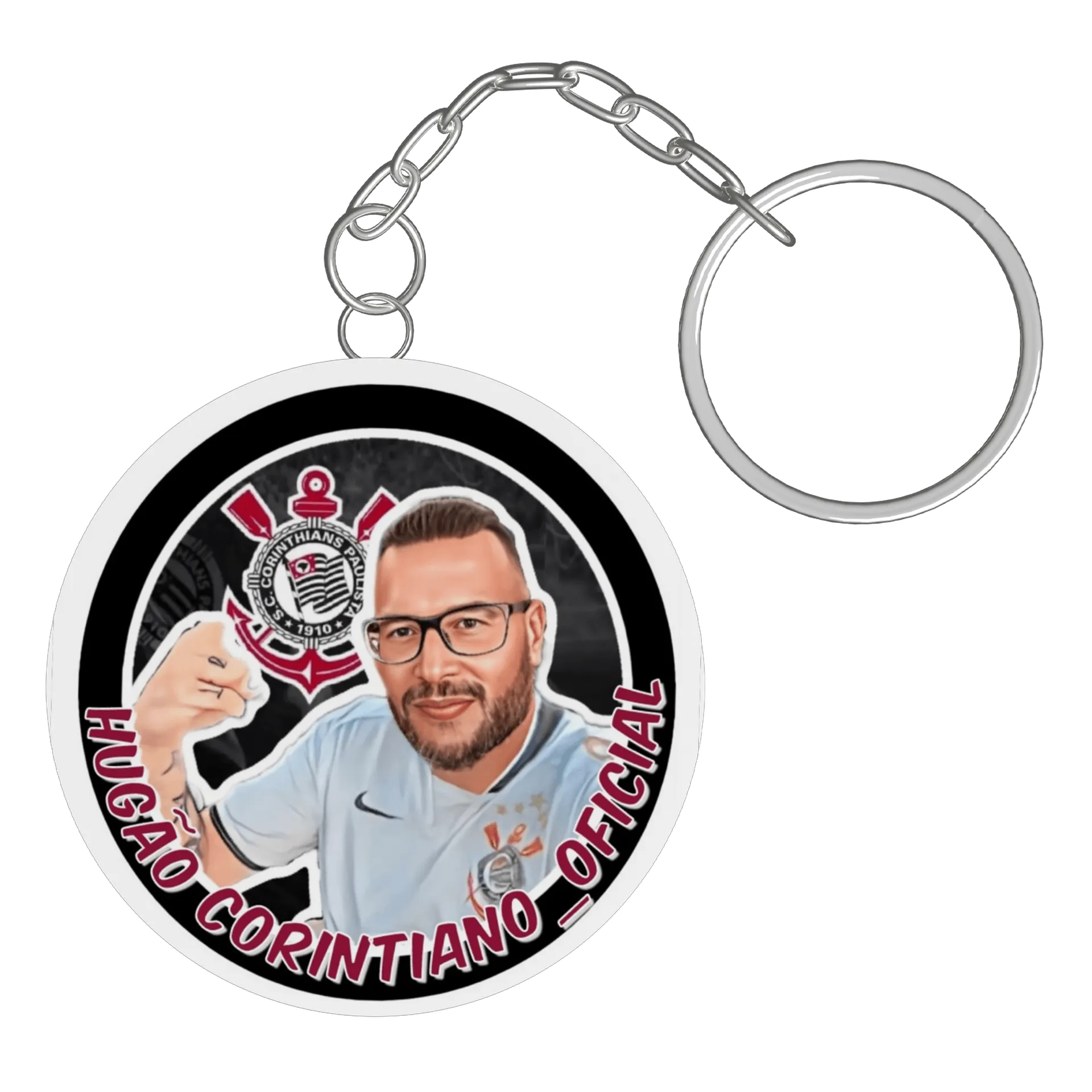Chaveiro personalizado de Hugão Corintiano 