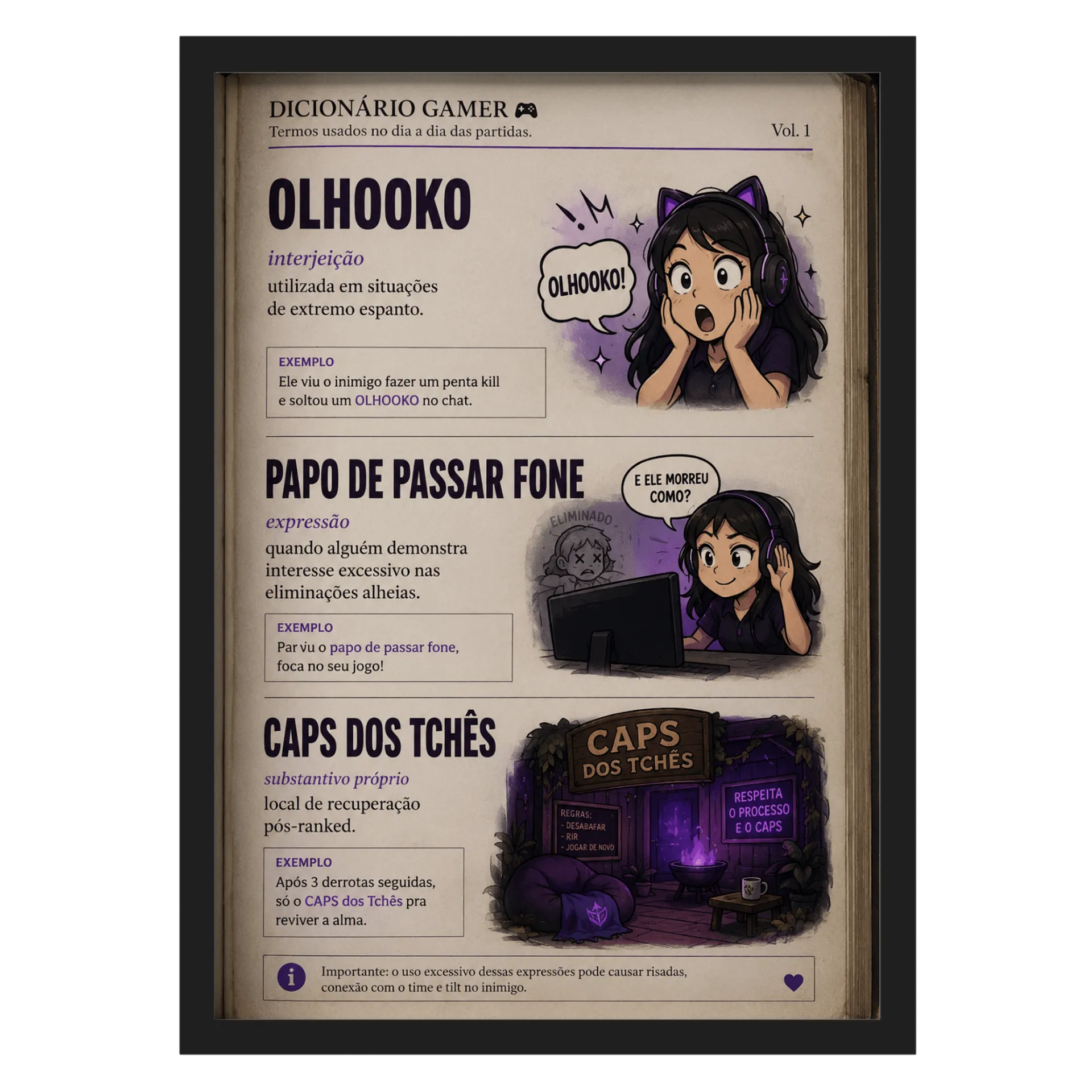 Quadro Neon Estampa A3 com Vidro MDF e Moldura Preta - Imagem 1
