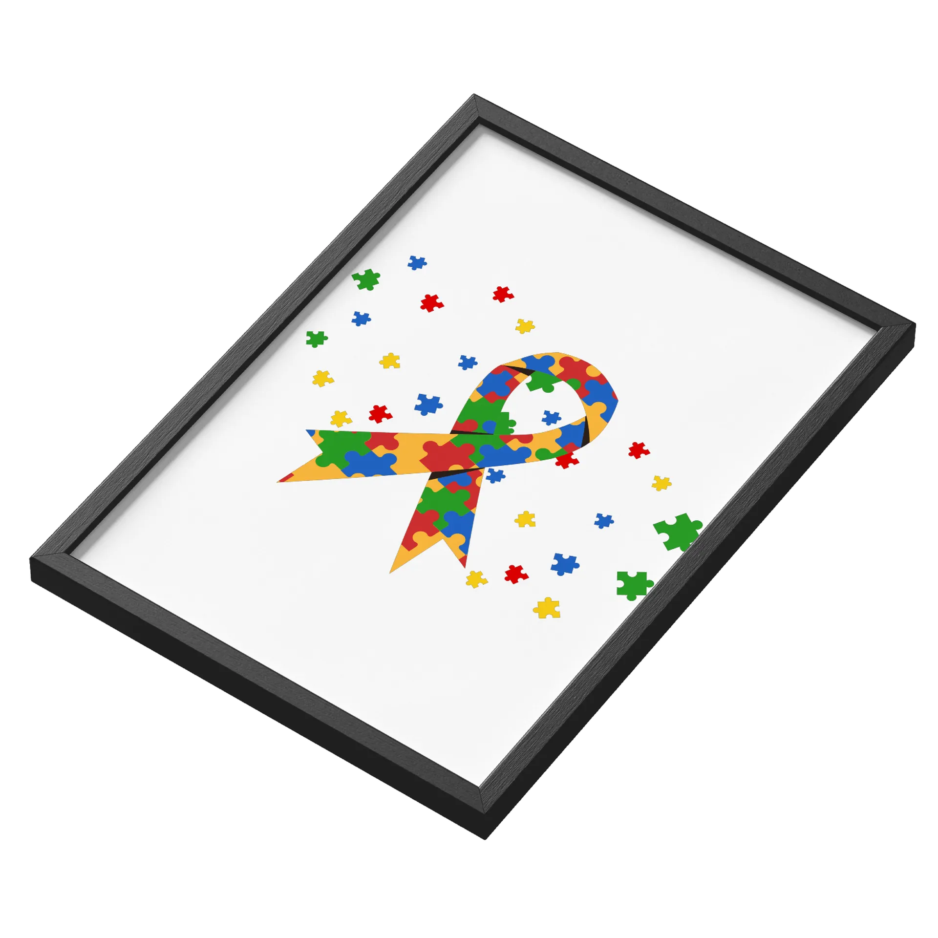 Quadro A3 Autismo Abril Azul - Imagem 3