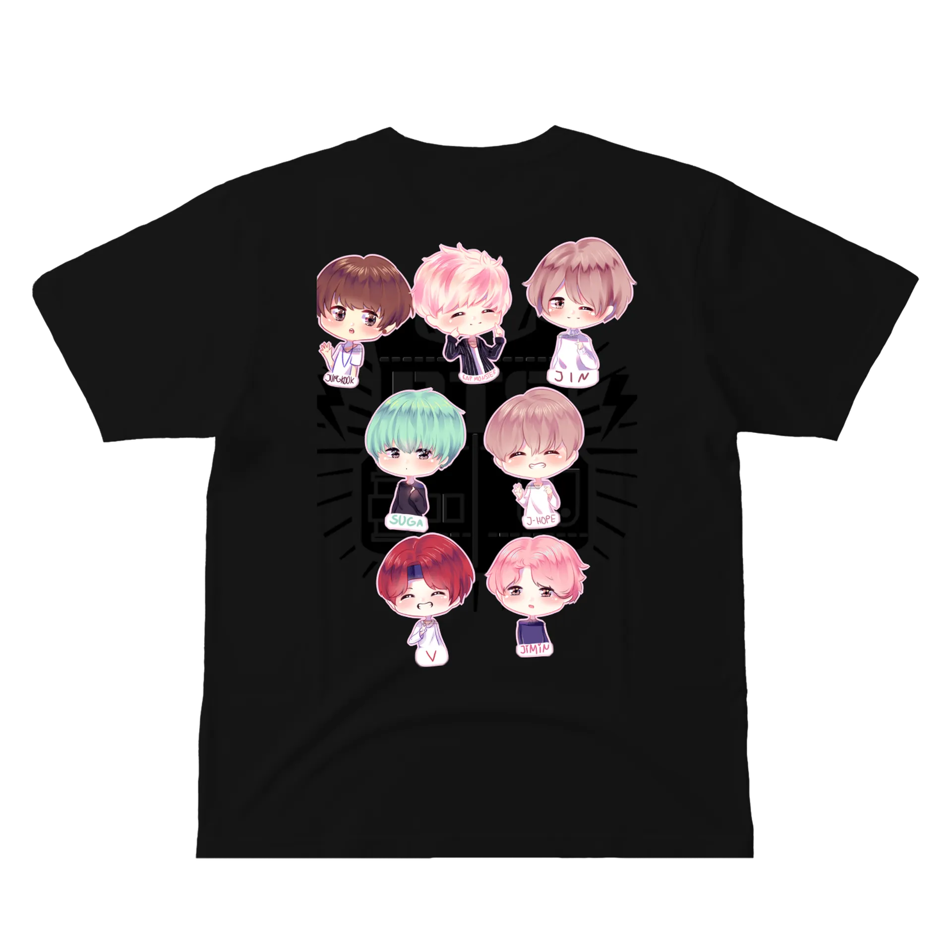 Camiseta Estampa Personagens Anime 100% Algodão - Imagem 3