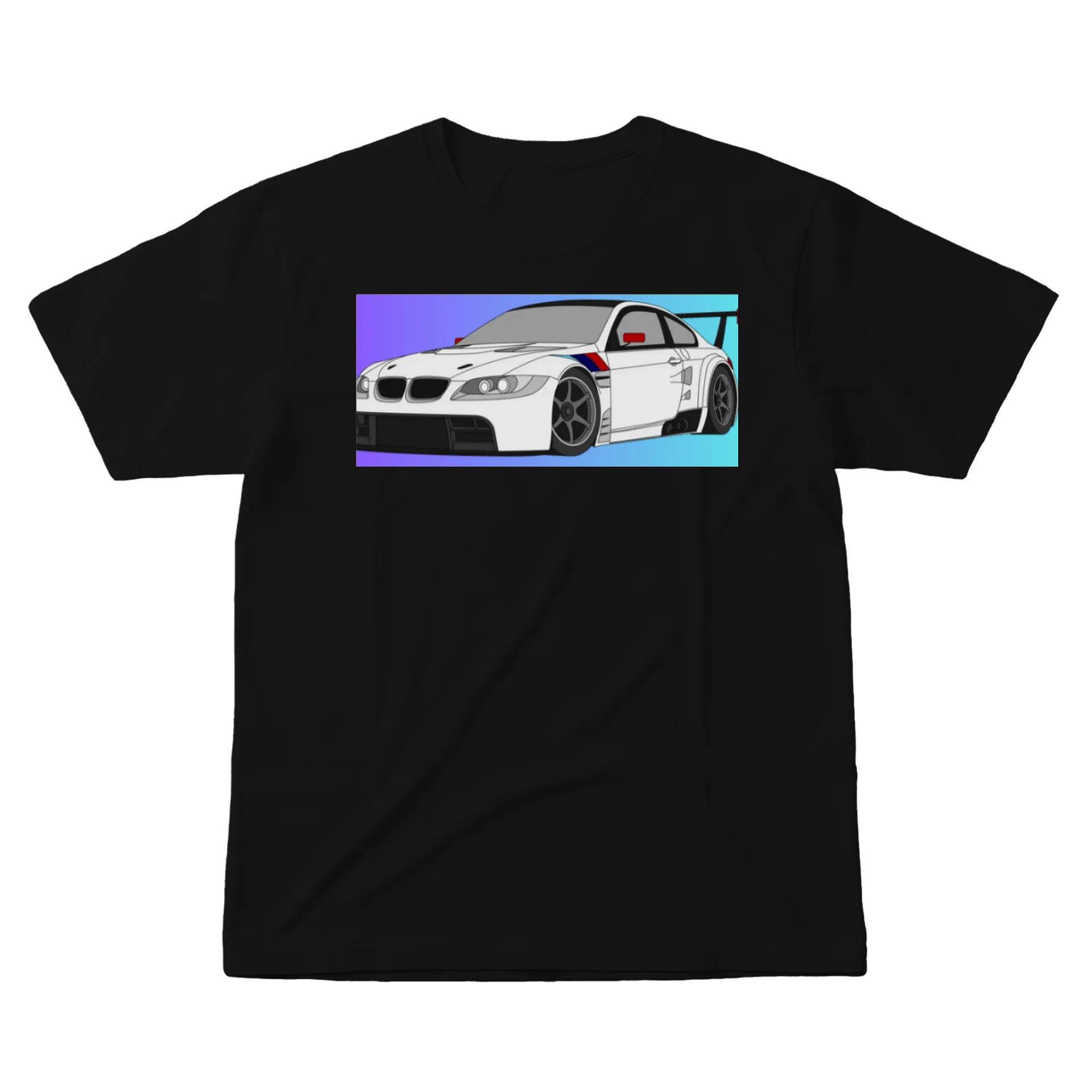 Camiseta Carro Esportivo Estampa Minimalista 100% Algodão - Imagem 1