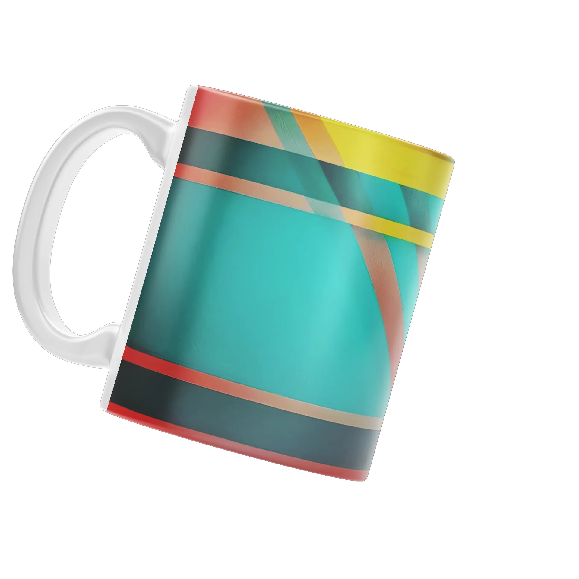 Caneca Placa Geométrica Colorida 325ml - Imagem 3