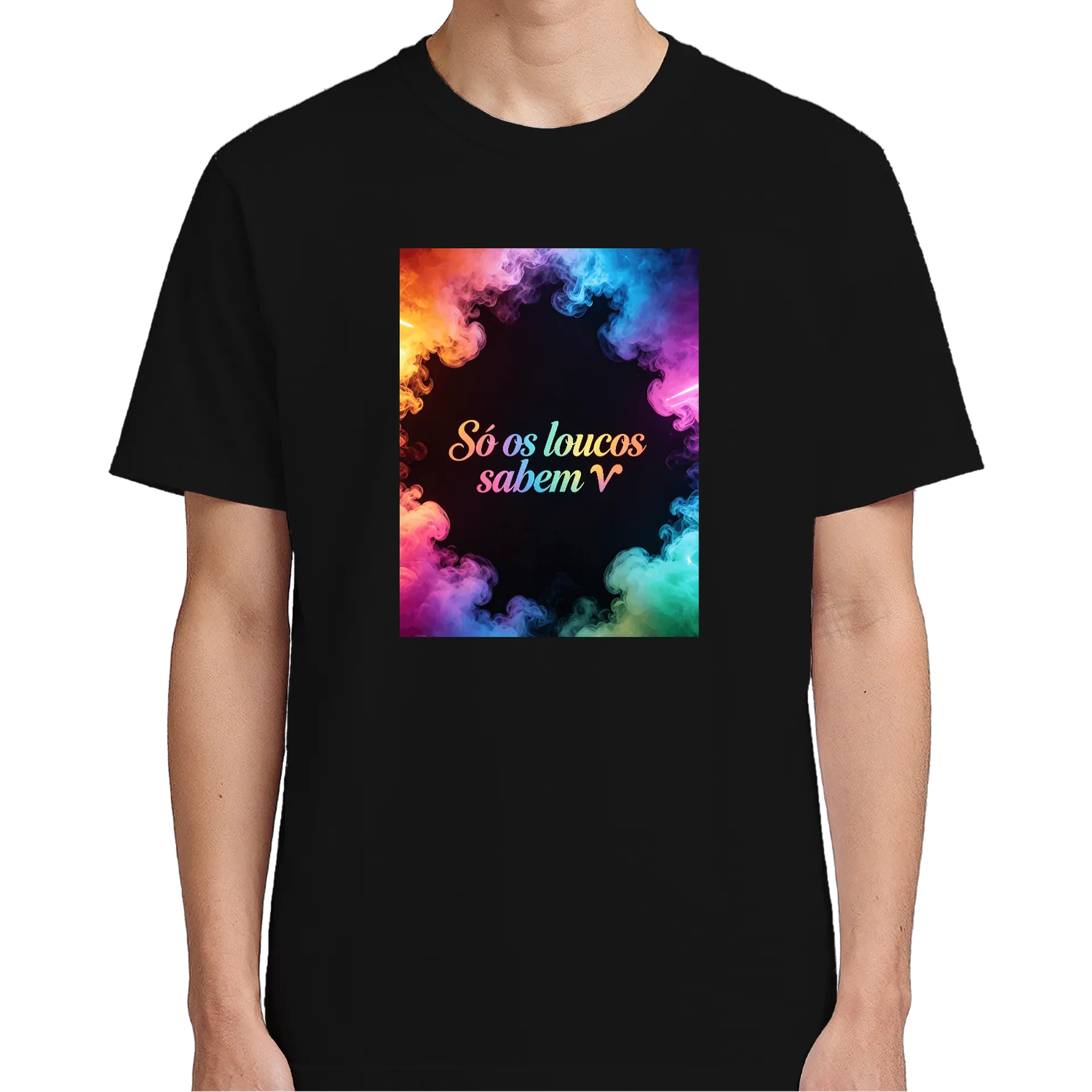 Camiseta Estampa Sopro de Cores 100% Algodão - Imagem 5