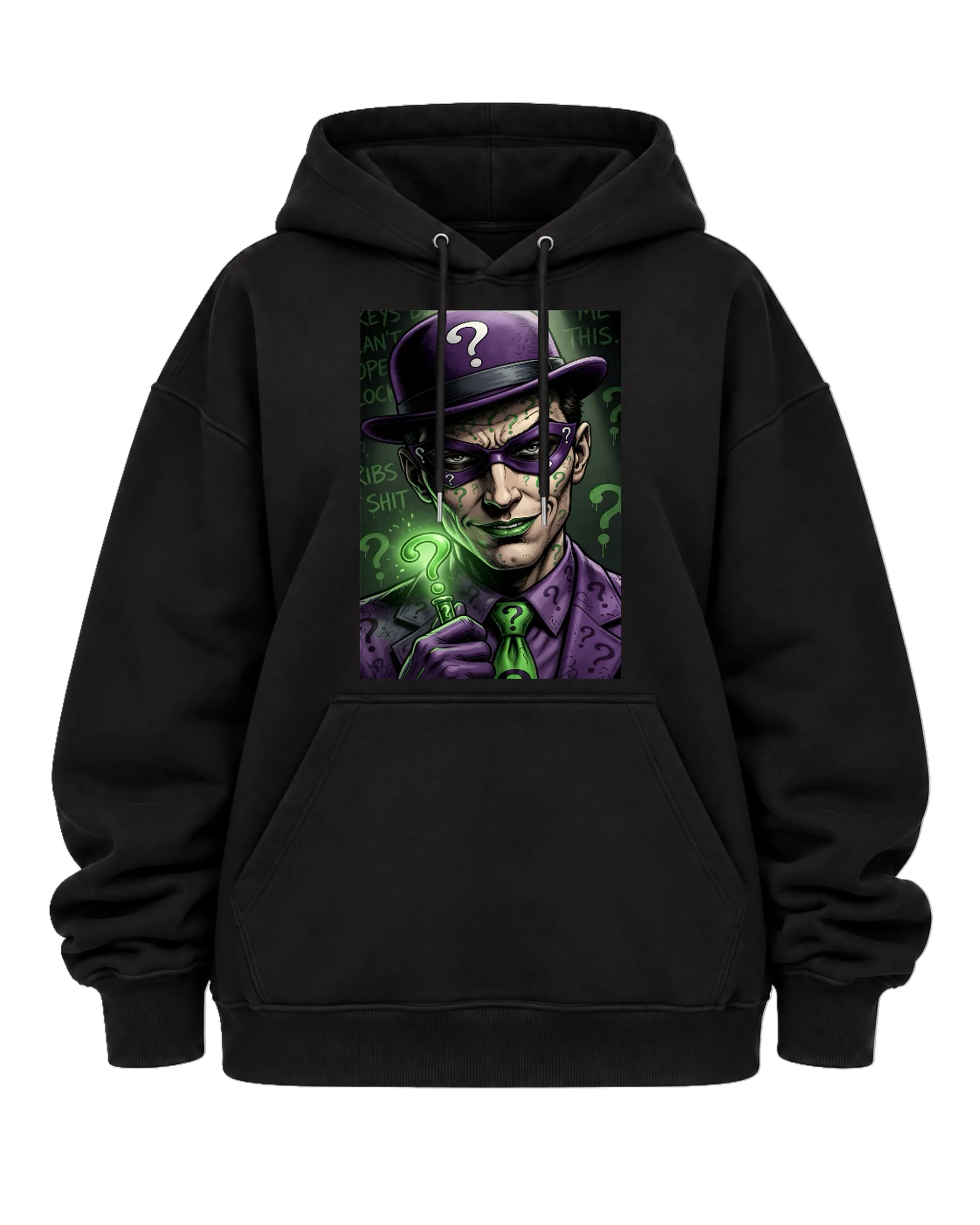 Blusa Moletom Charada Cartunesco Roxo e Verde Canguru - Imagem 5