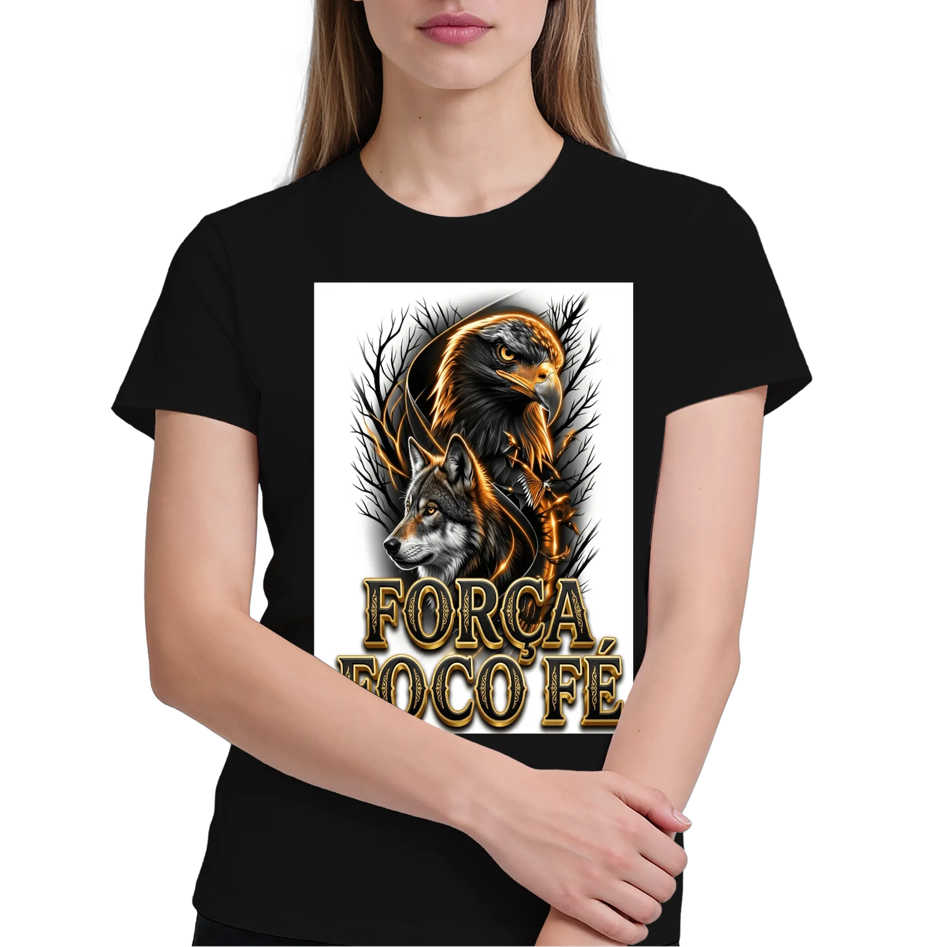 Camiseta personalizada águia e lobo - Imagem 4