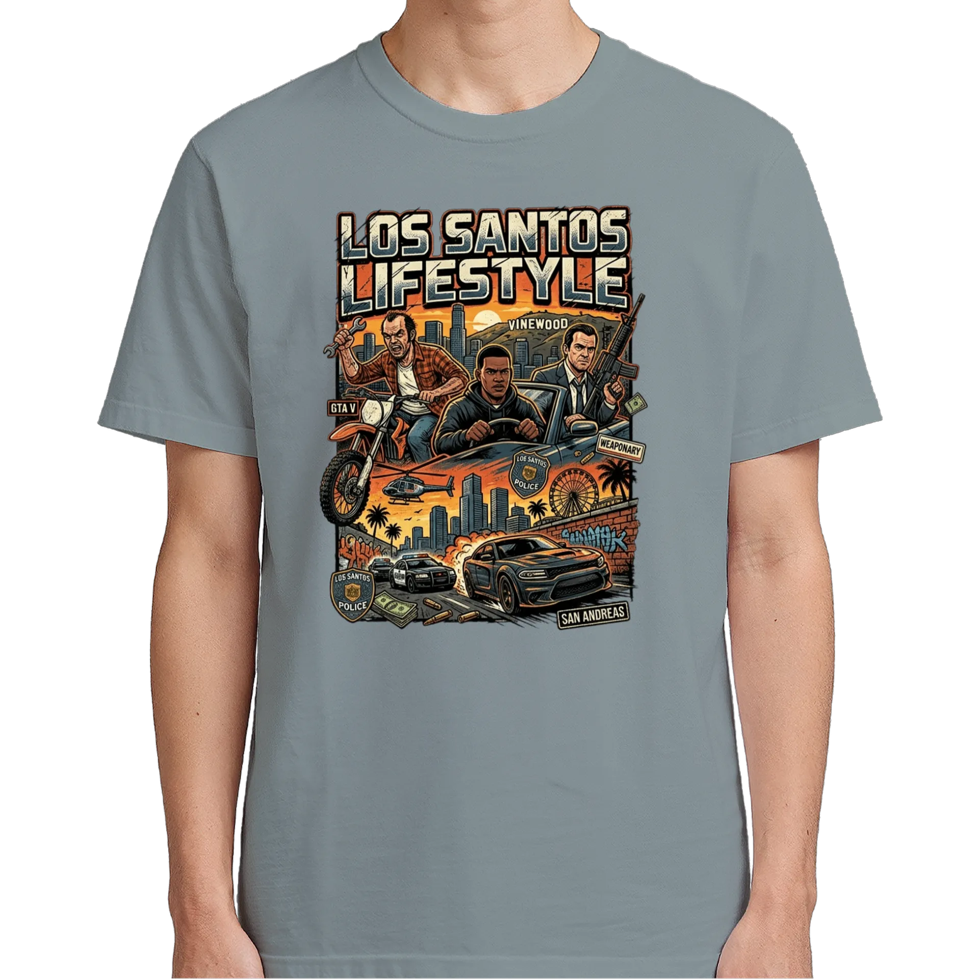 Camiseta Los Santos LifeStyle  de oibiro — imagem 4 de 6