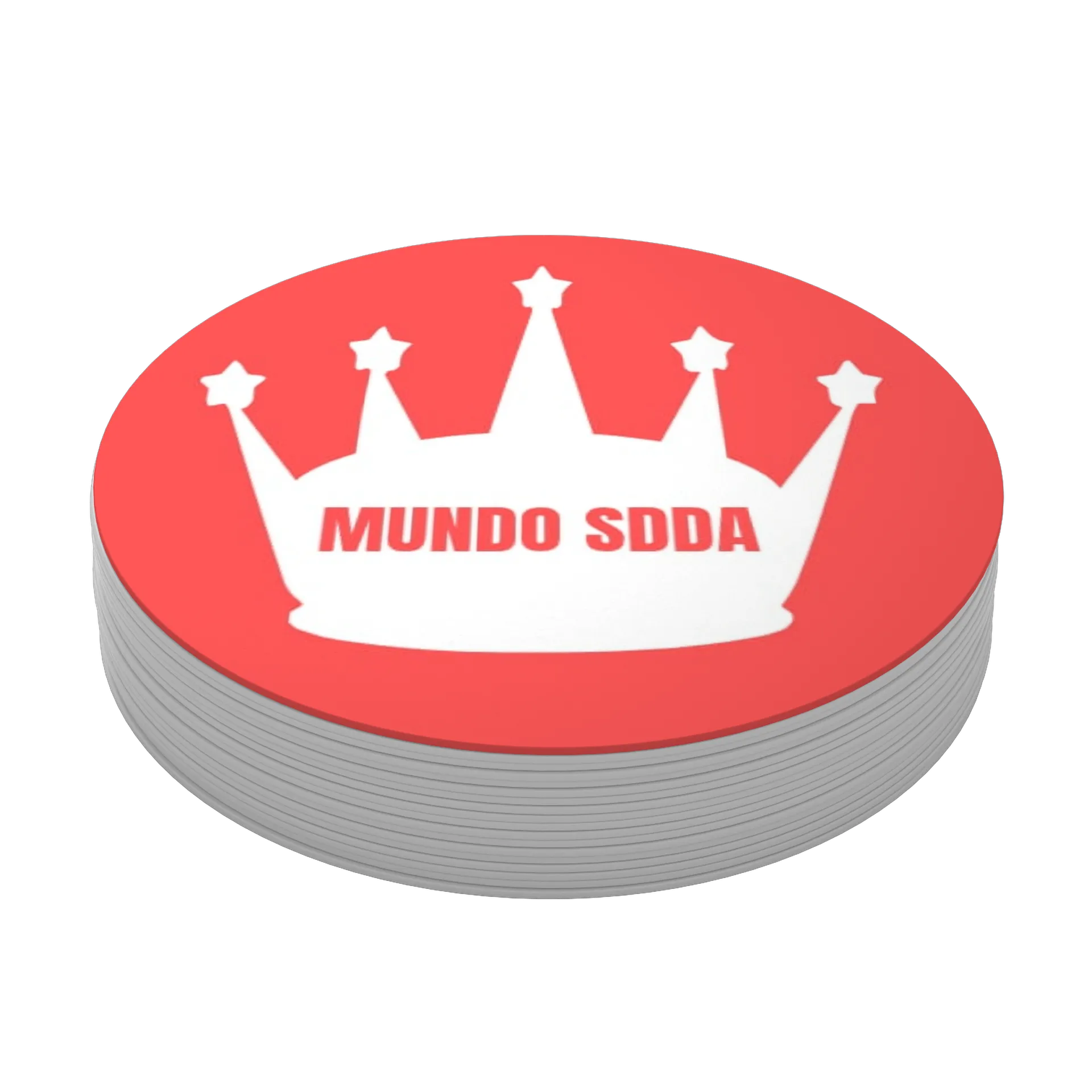 Porta-copo MDF Coroa Mundo SDDA 10x10cm - Imagem 4