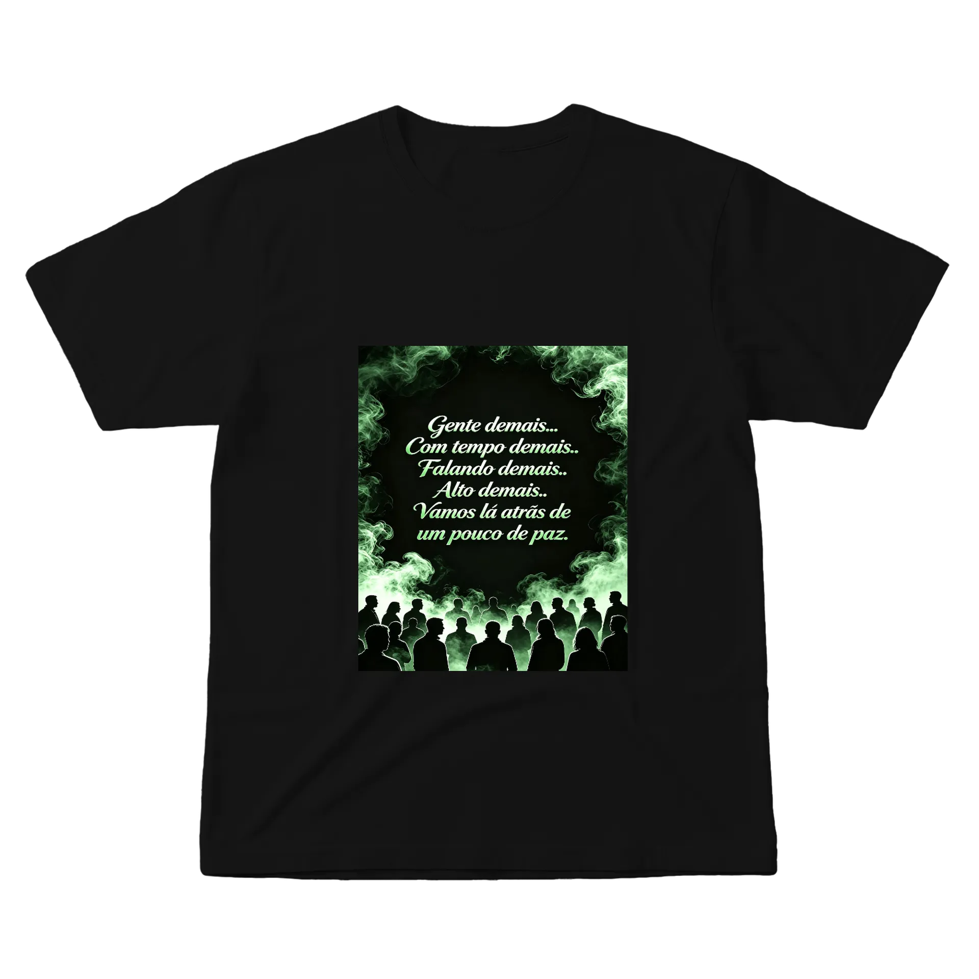 Camiseta Estampa Frases Paz Unidos Somos Um Conjunto 100% - Imagem 1