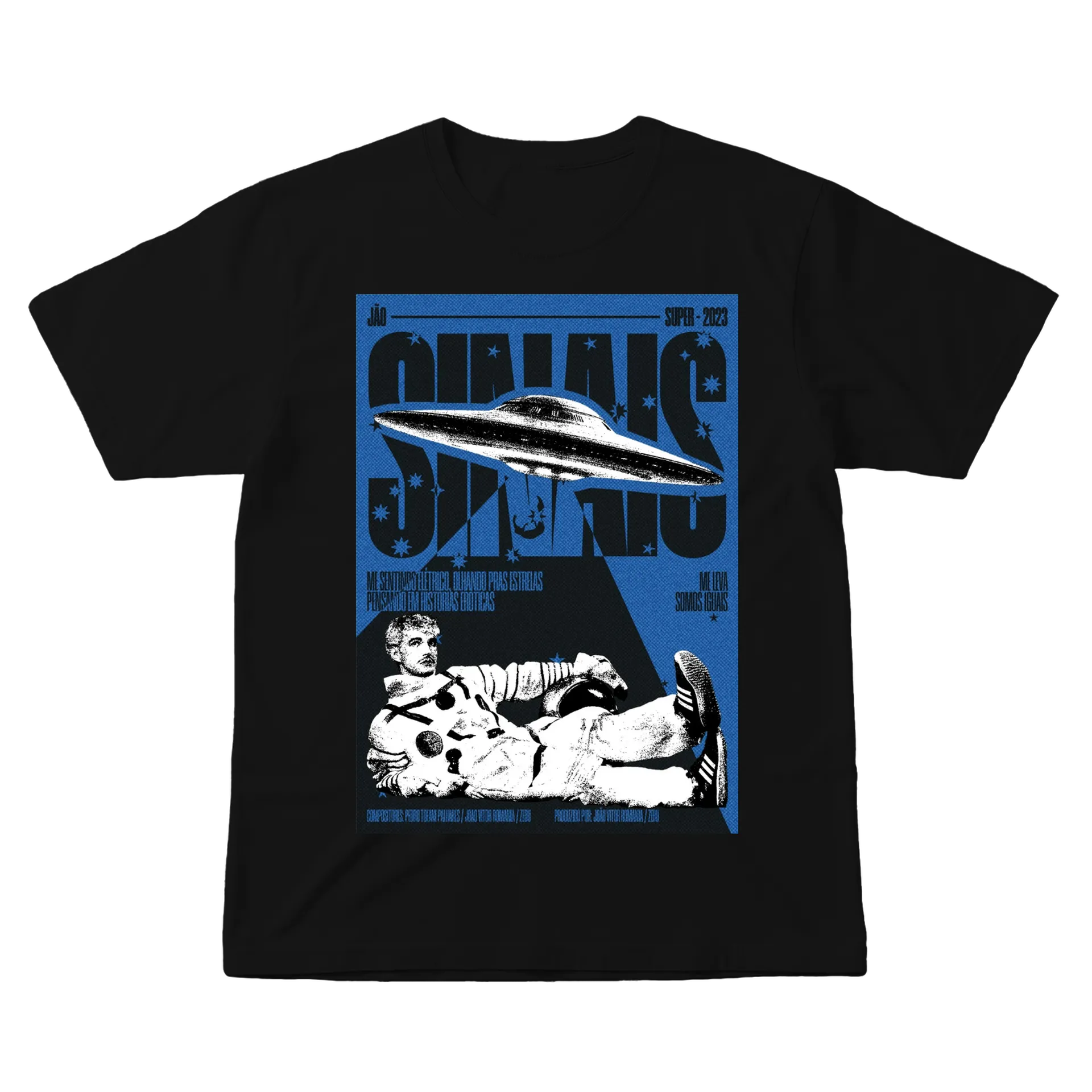 Camiseta Disco Voador e Estampa Retrô 100% Algodão de Cuppira — imagem 1 de 6