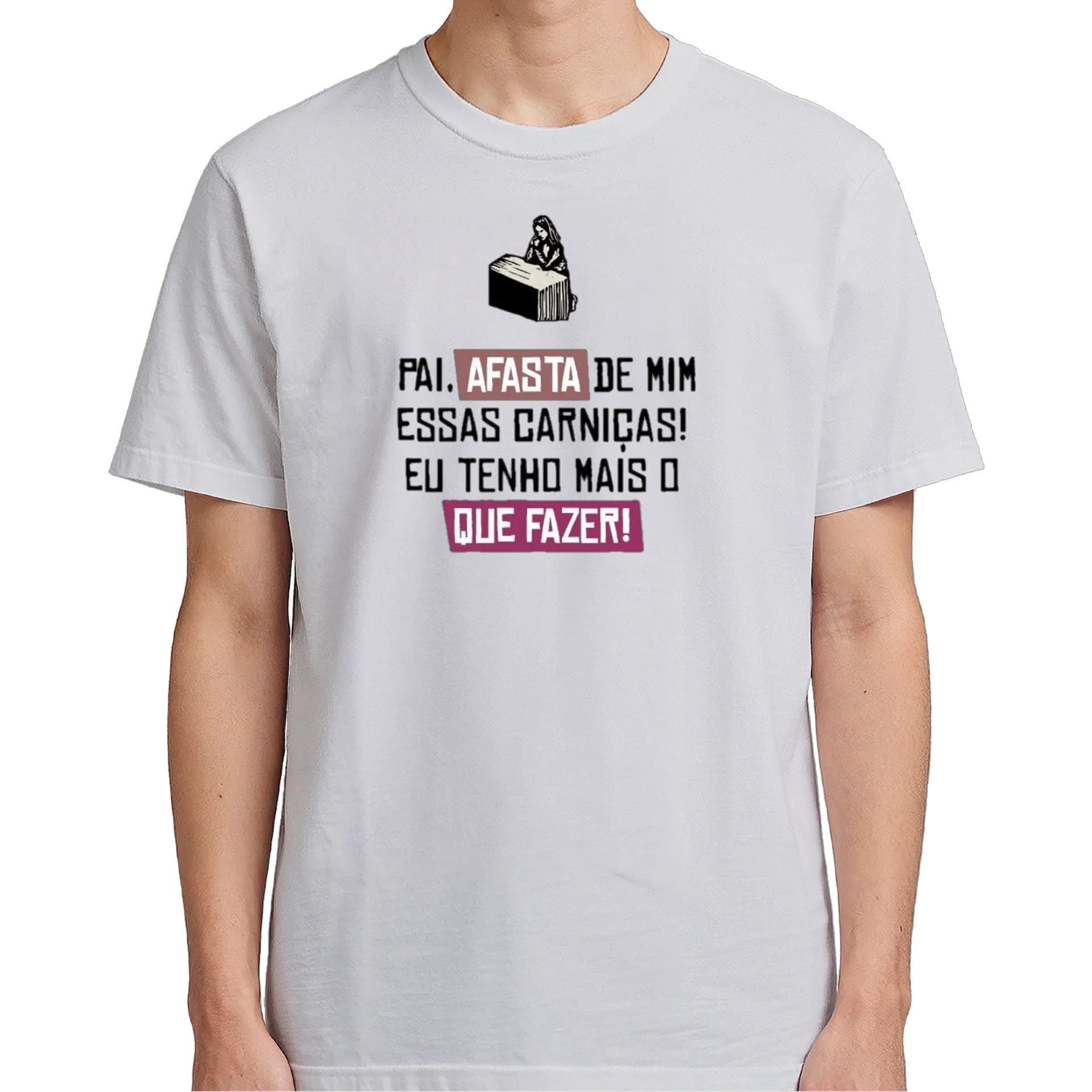Camiseta Estampa Frase 100% Algodão - Imagem 5
