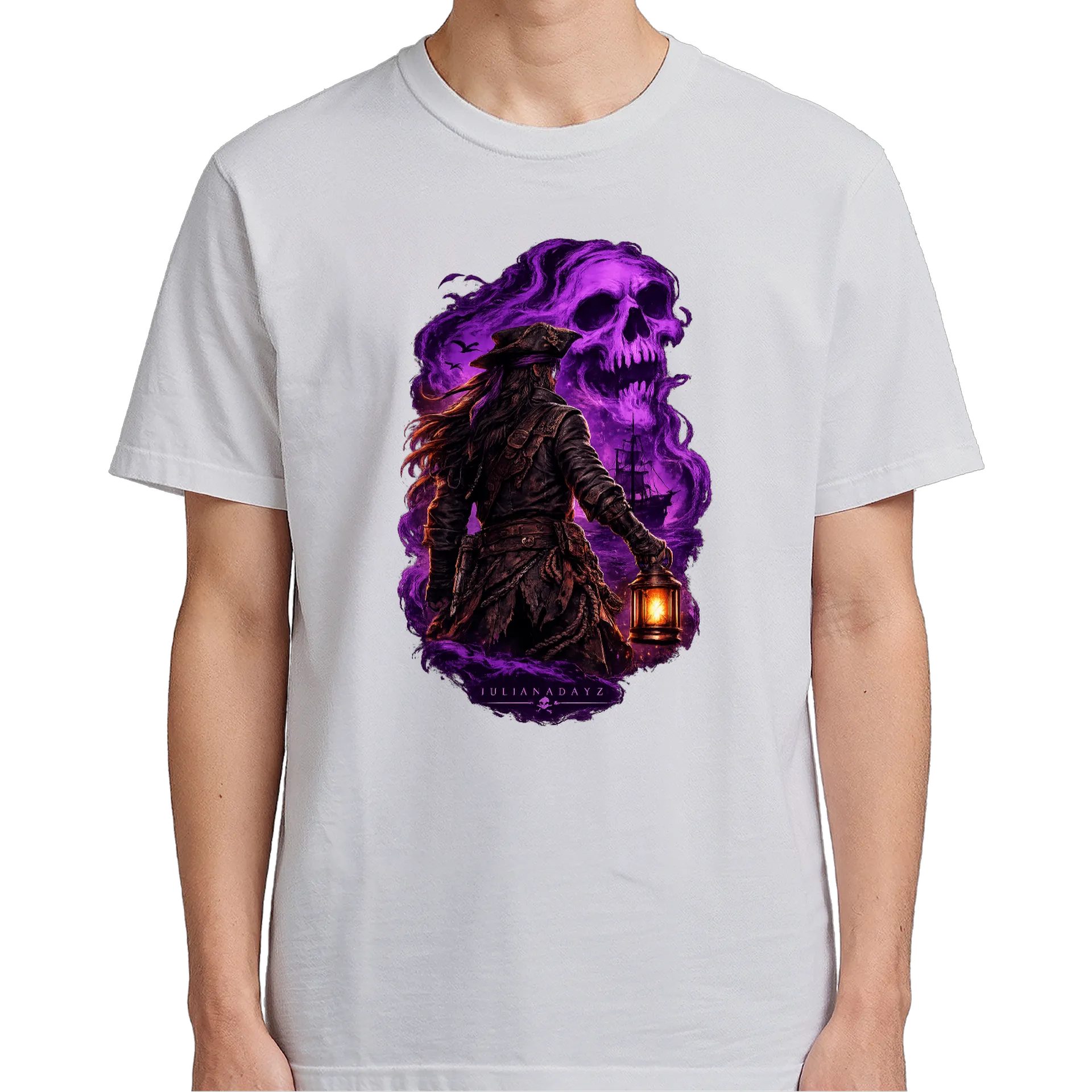 Camiseta Caveira Espectral Homem - Imagem 5