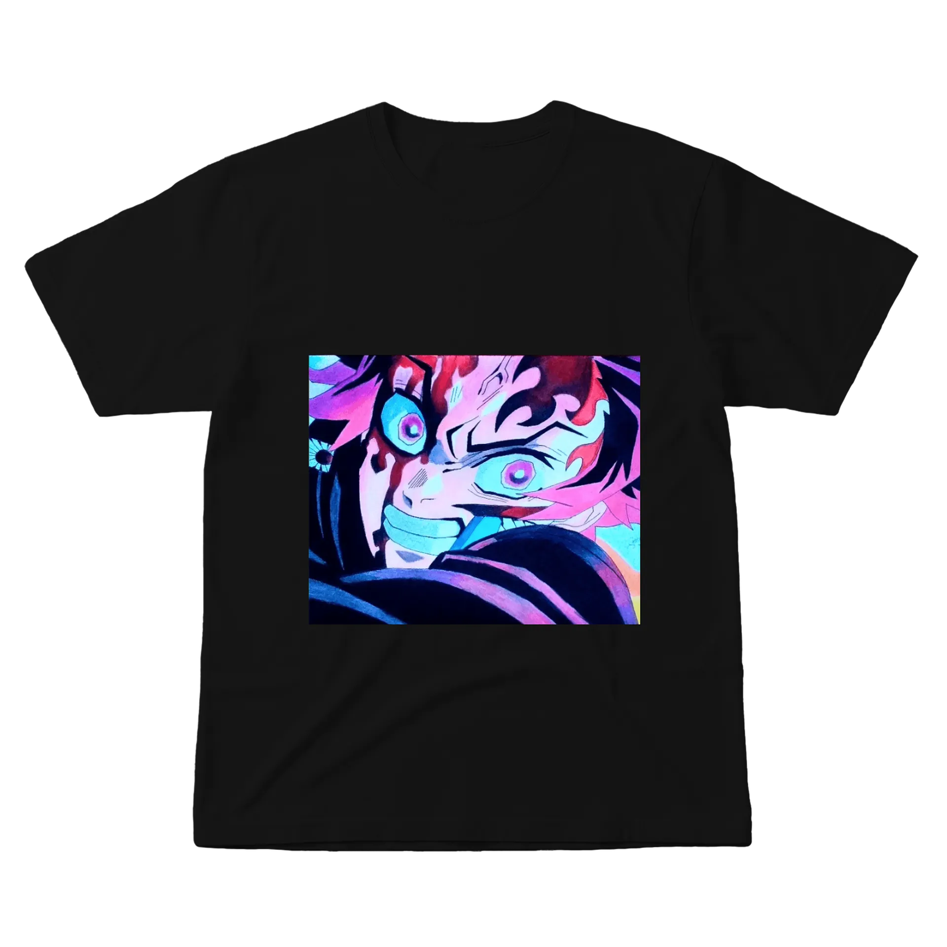 Camiseta Personagem de Anime em Estilo Cartoon 100% Algodão de Geek Art — imagem 1 de 6