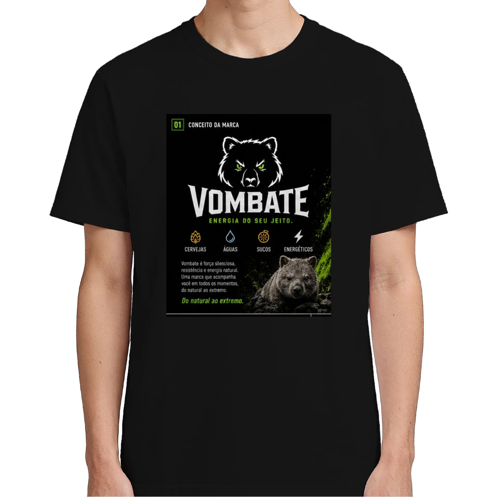 Camiseta Urso Preto 100% Algodão - Imagem 5