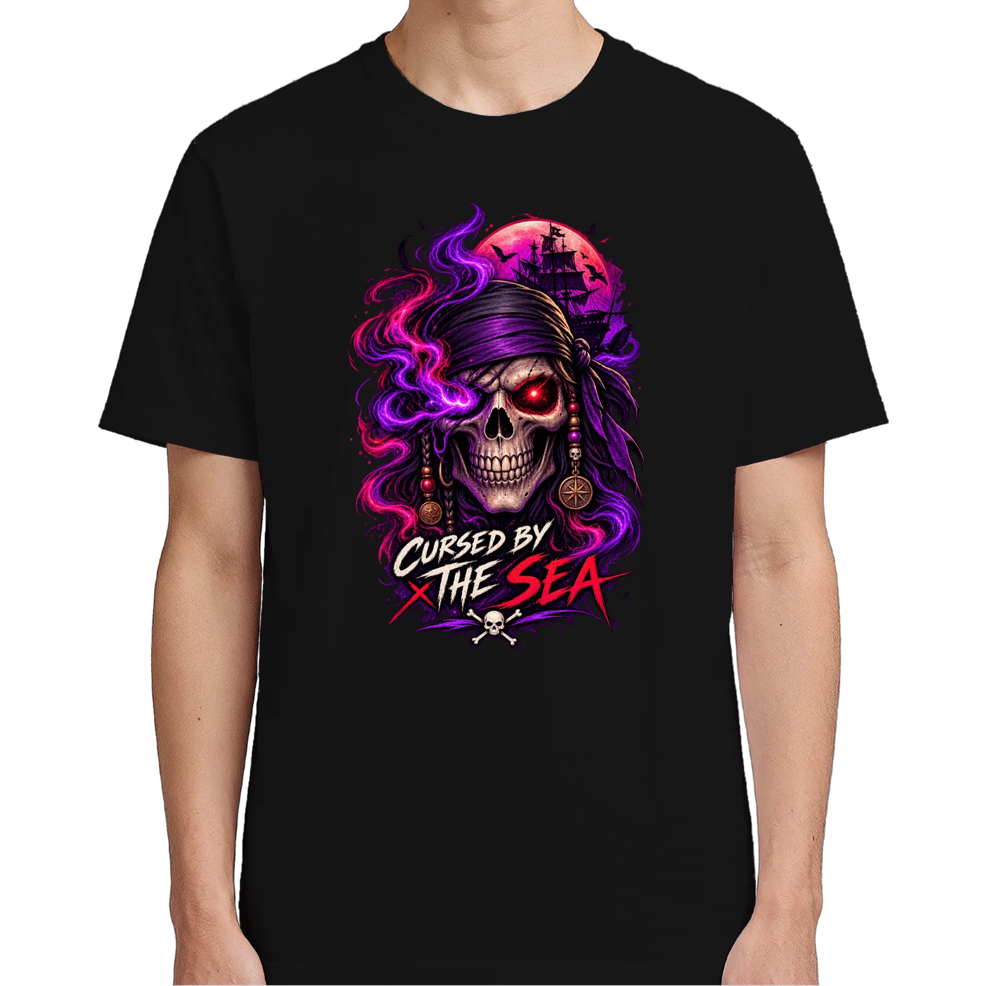 Camiseta Cursed by the Sea - Esqueleta - Imagem 5