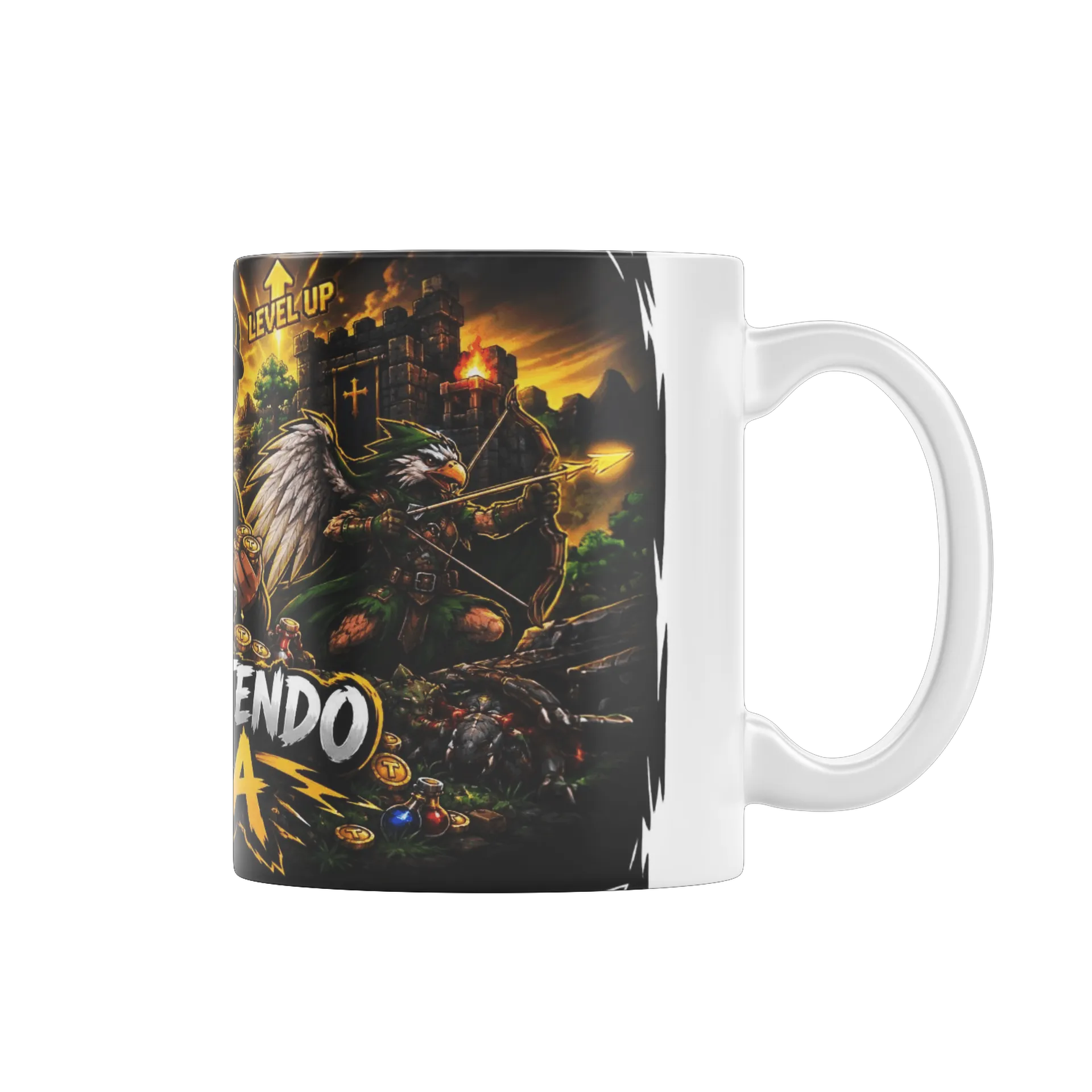 Caneca Vamo Metendo Ficha - Falcons de Clube do Ju'doido — imagem 1 de 4