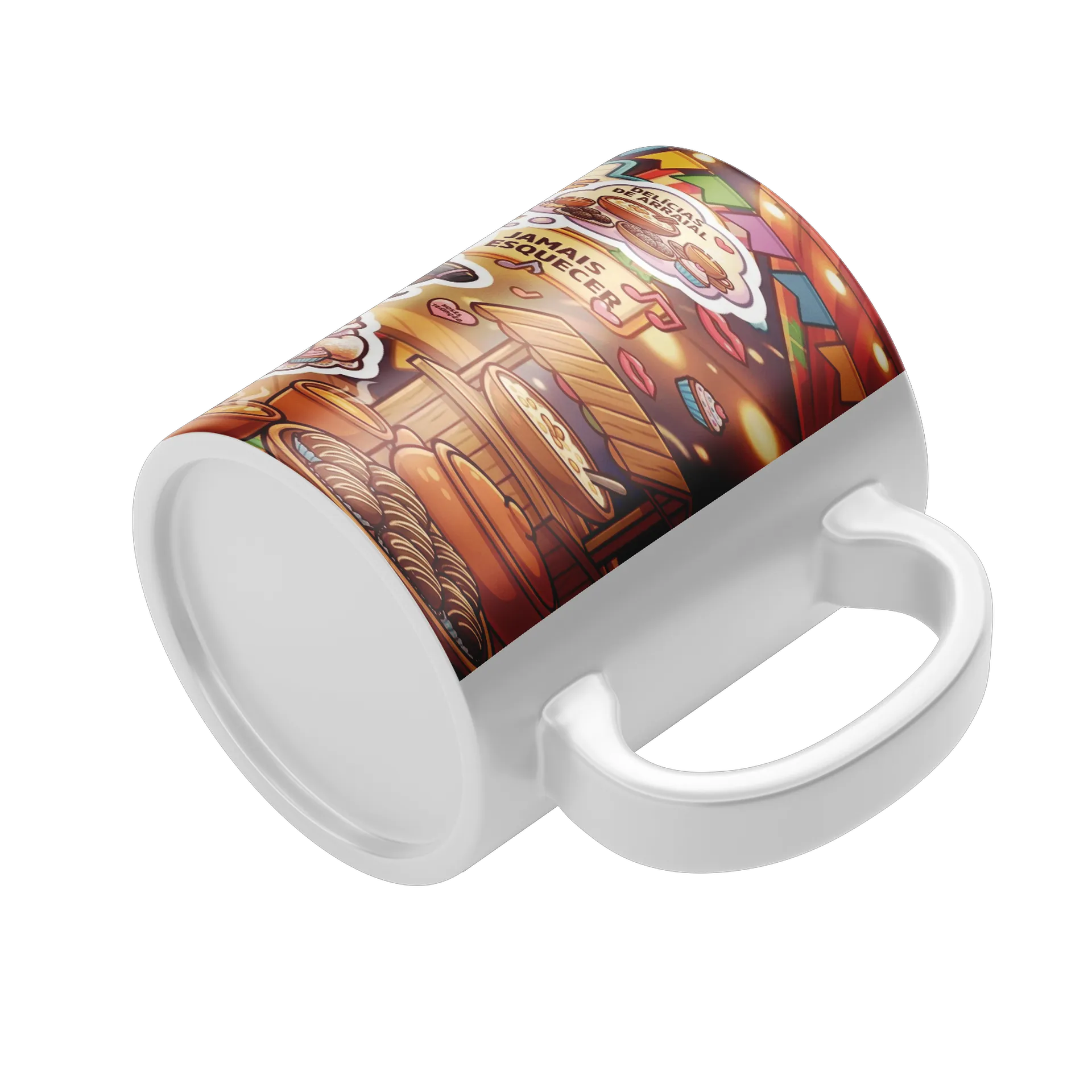 Caneca Cantora Chibi Vestido de Corações 325ml - Imagem 4