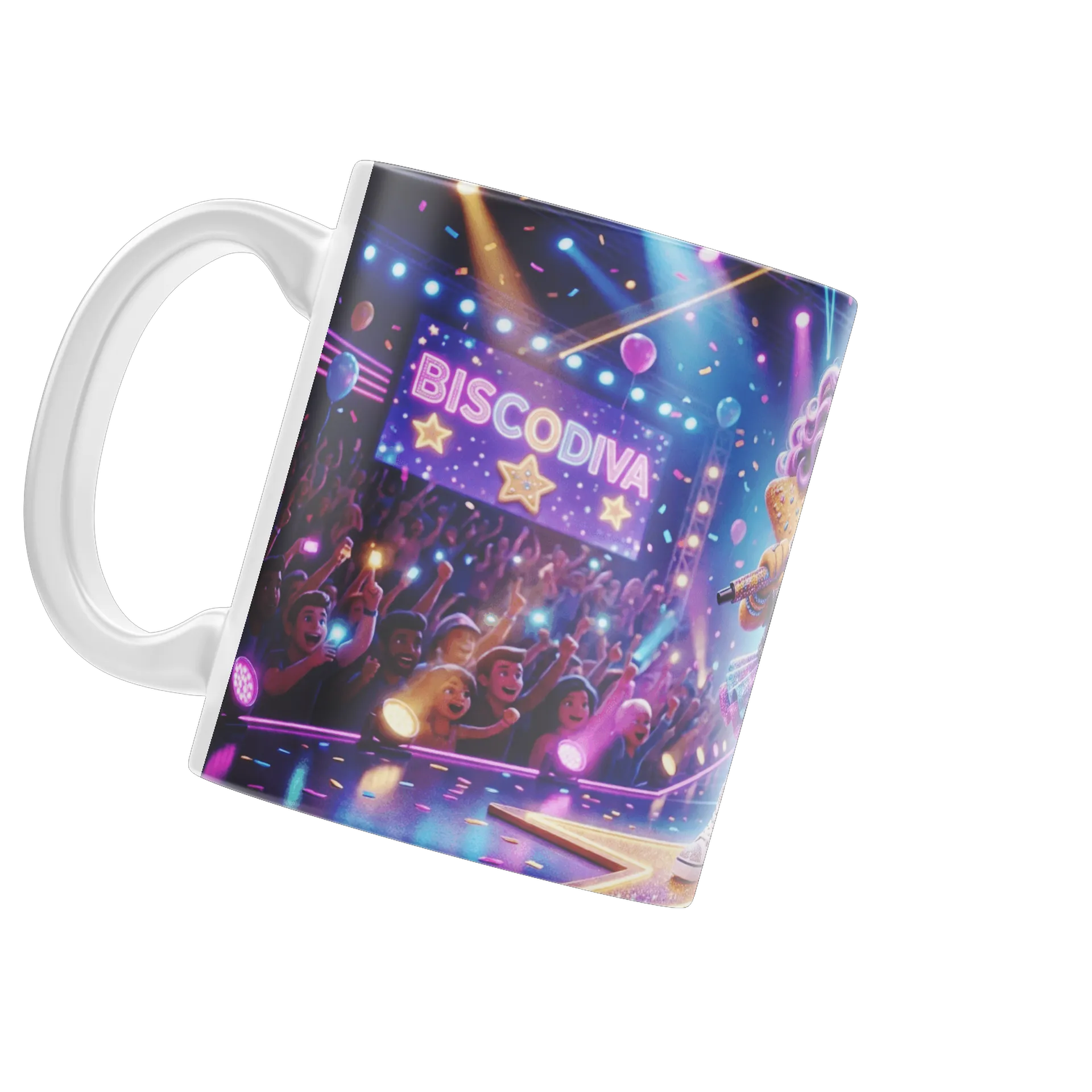 Caneca Porcelana exclusiva Biscodiva  325ml - Imagem 3
