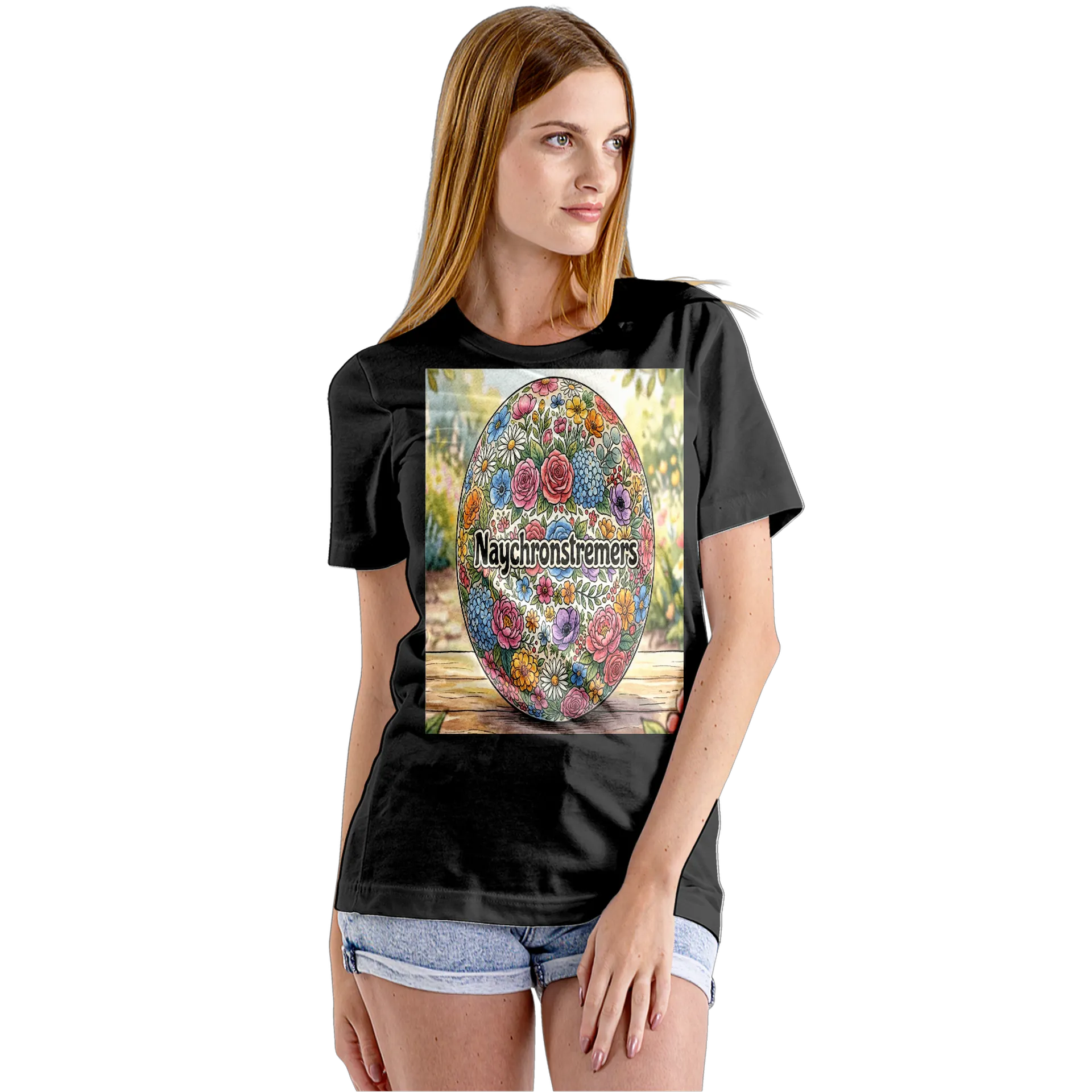 Camiseta Babylook Estampa Floral Tipográfica Naychronstreame - Imagem 5