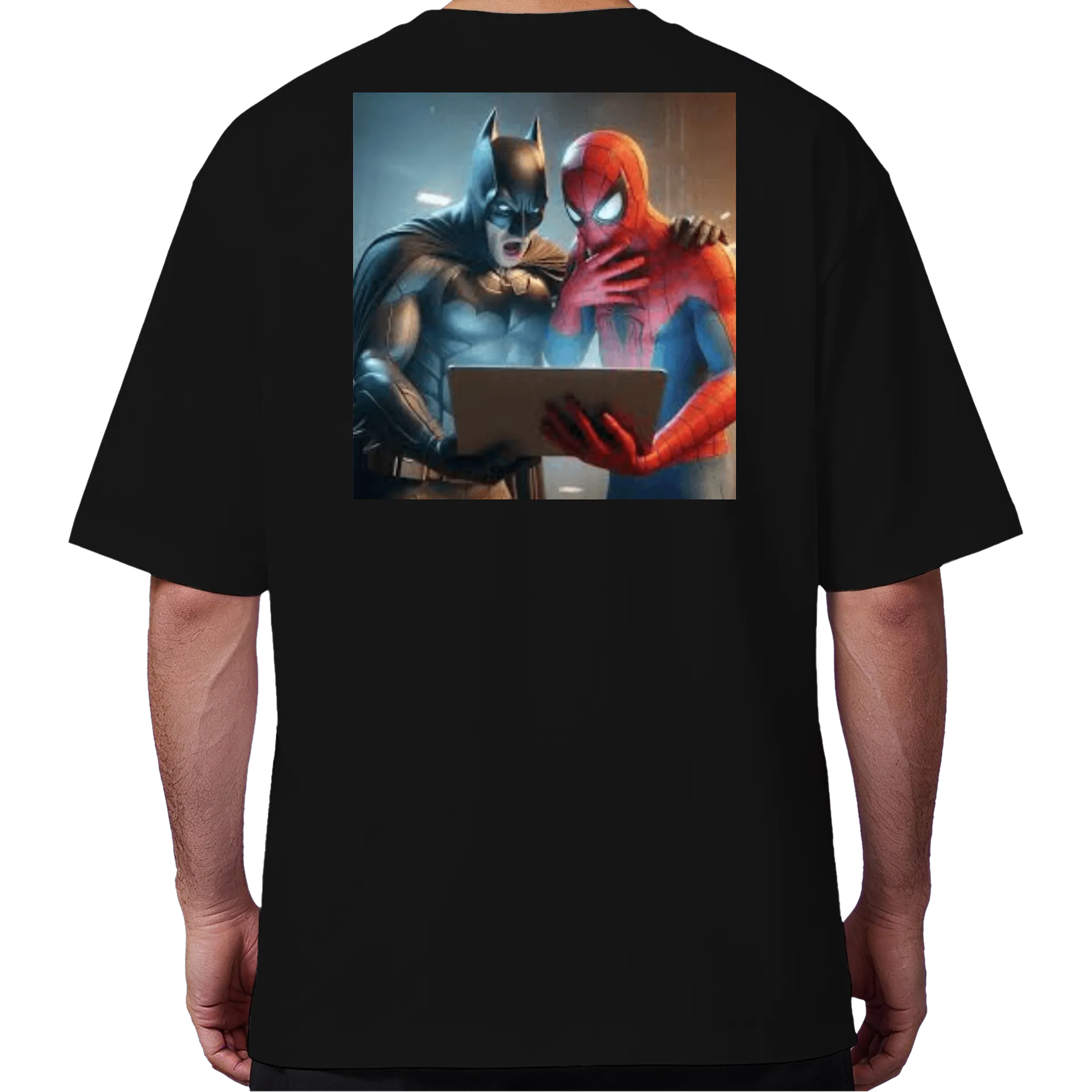 Camiseta Oversized batman e homem aranha - Imagem 6