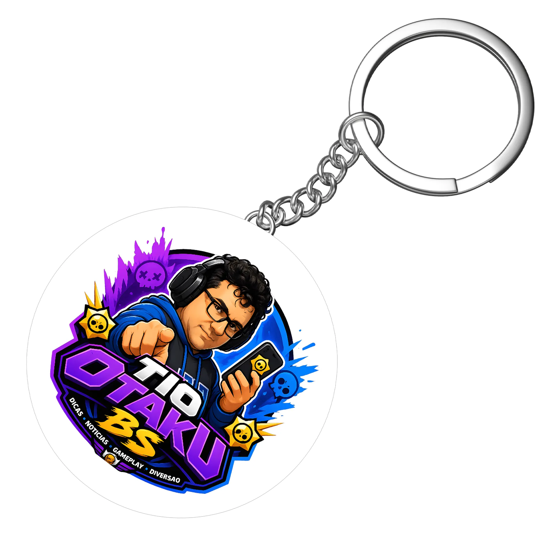 Chaveiro Tio Otaku BS de TioOtakuBS — imagem 3 de 3