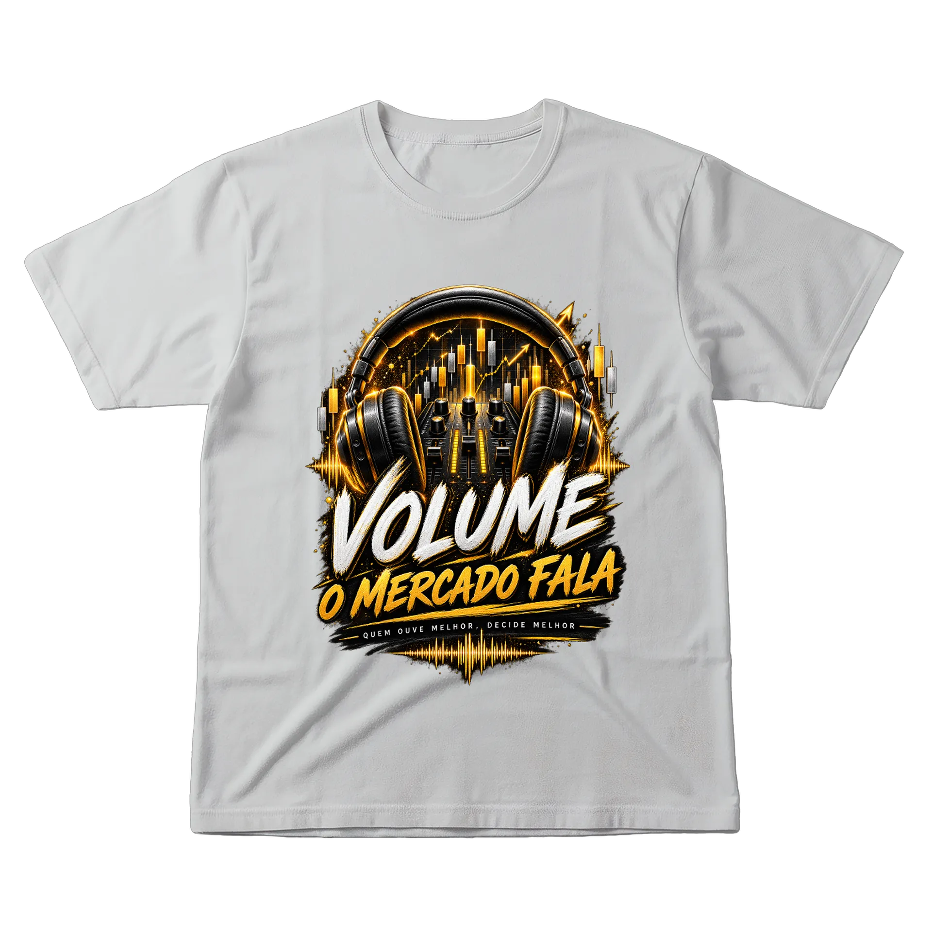 Camiseta Volume O Mercado Fala 100% Algodão - Imagem 1