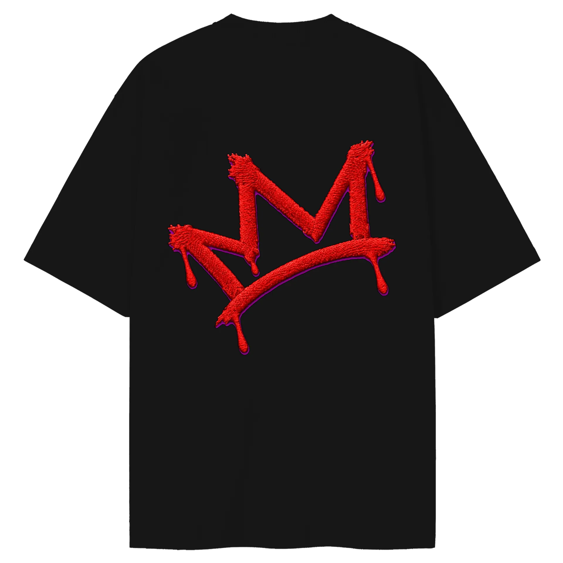 Camiseta Oversized Jesus de Máscara e Arte Grunge Marginal - Imagem 2
