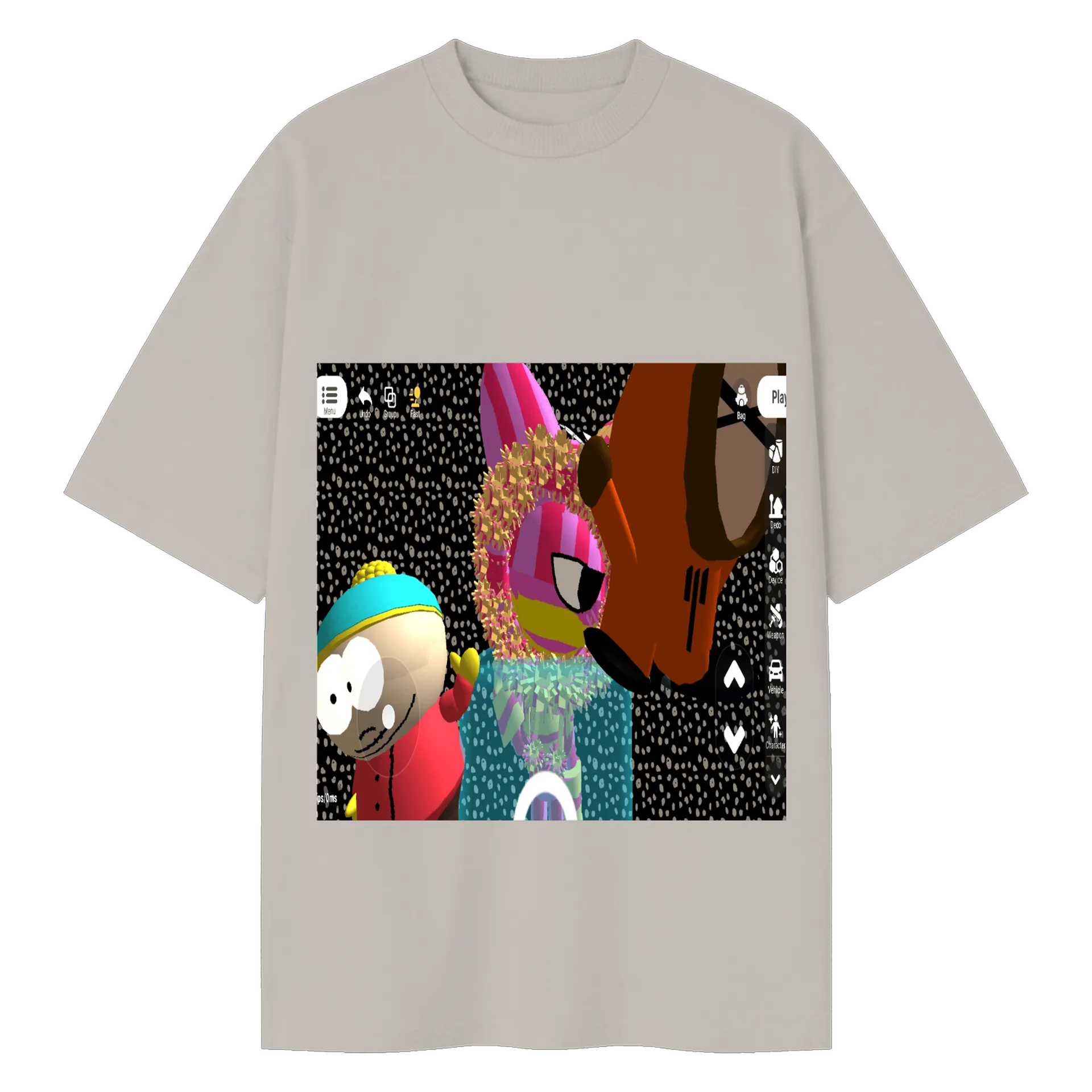 Camiseta Oversized meus personagens favoritos de Candle unier star [0fc] — imagem 1 de 6