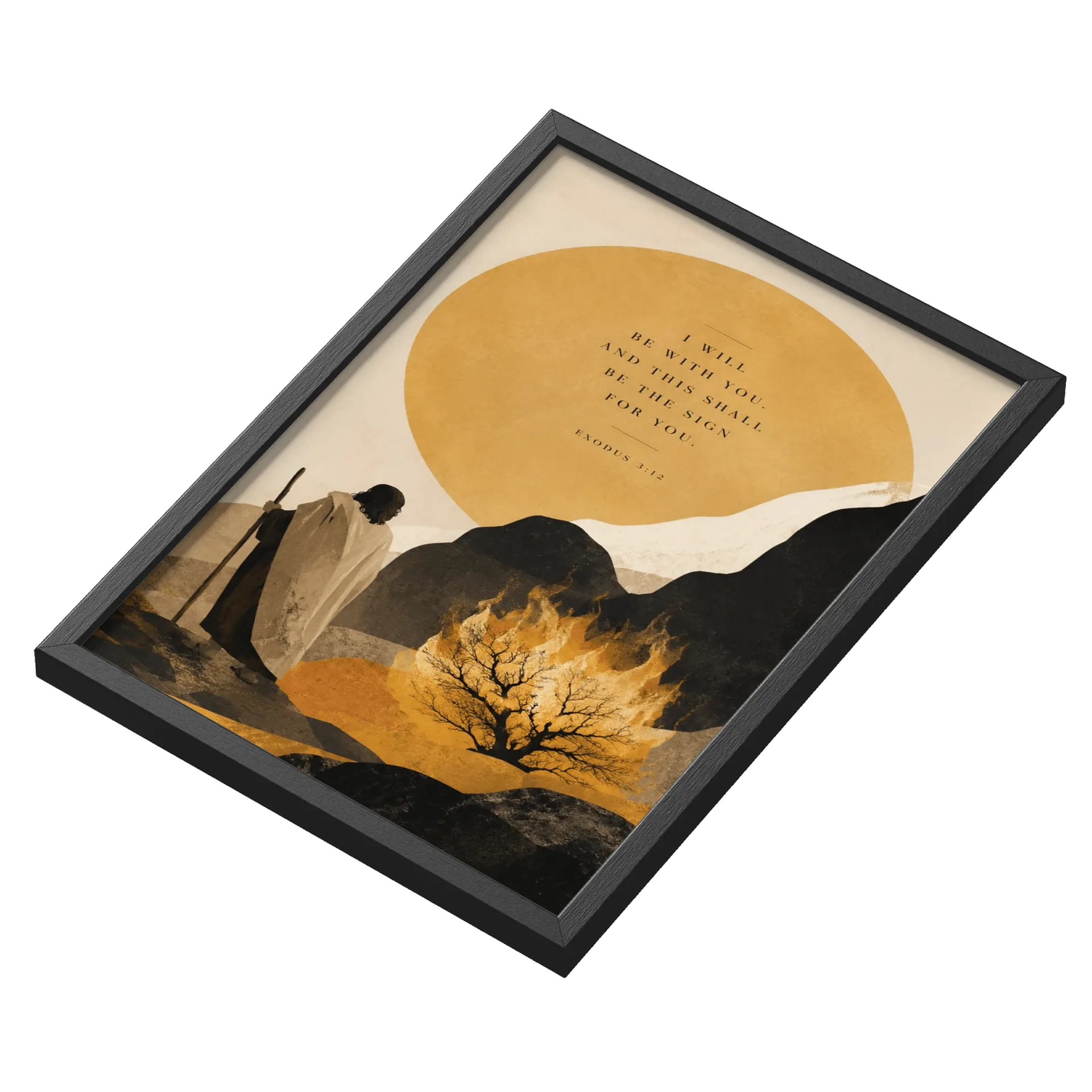 Quadro Iluminação Sagrada A3 MDF e Vidro de Gerson — imagem 3 de 3