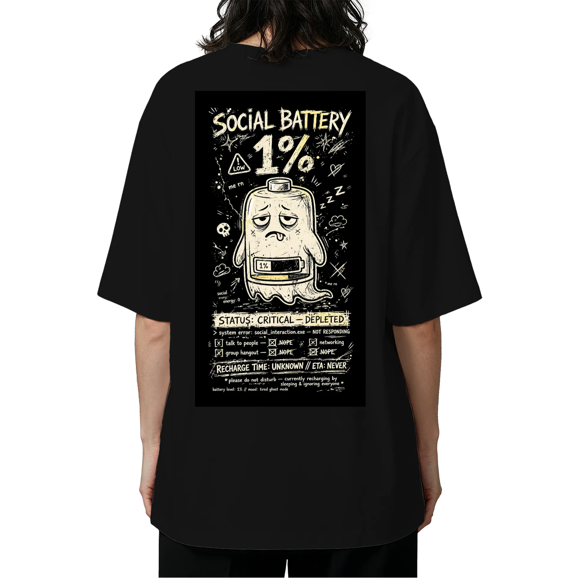 Camiseta Oversize  battery - Imagem 6