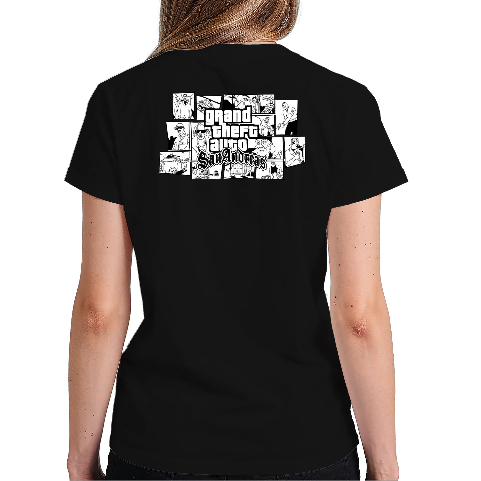 Camiseta Estampa Grand Theft Auto San Andreas 100% Algodão - Imagem 6