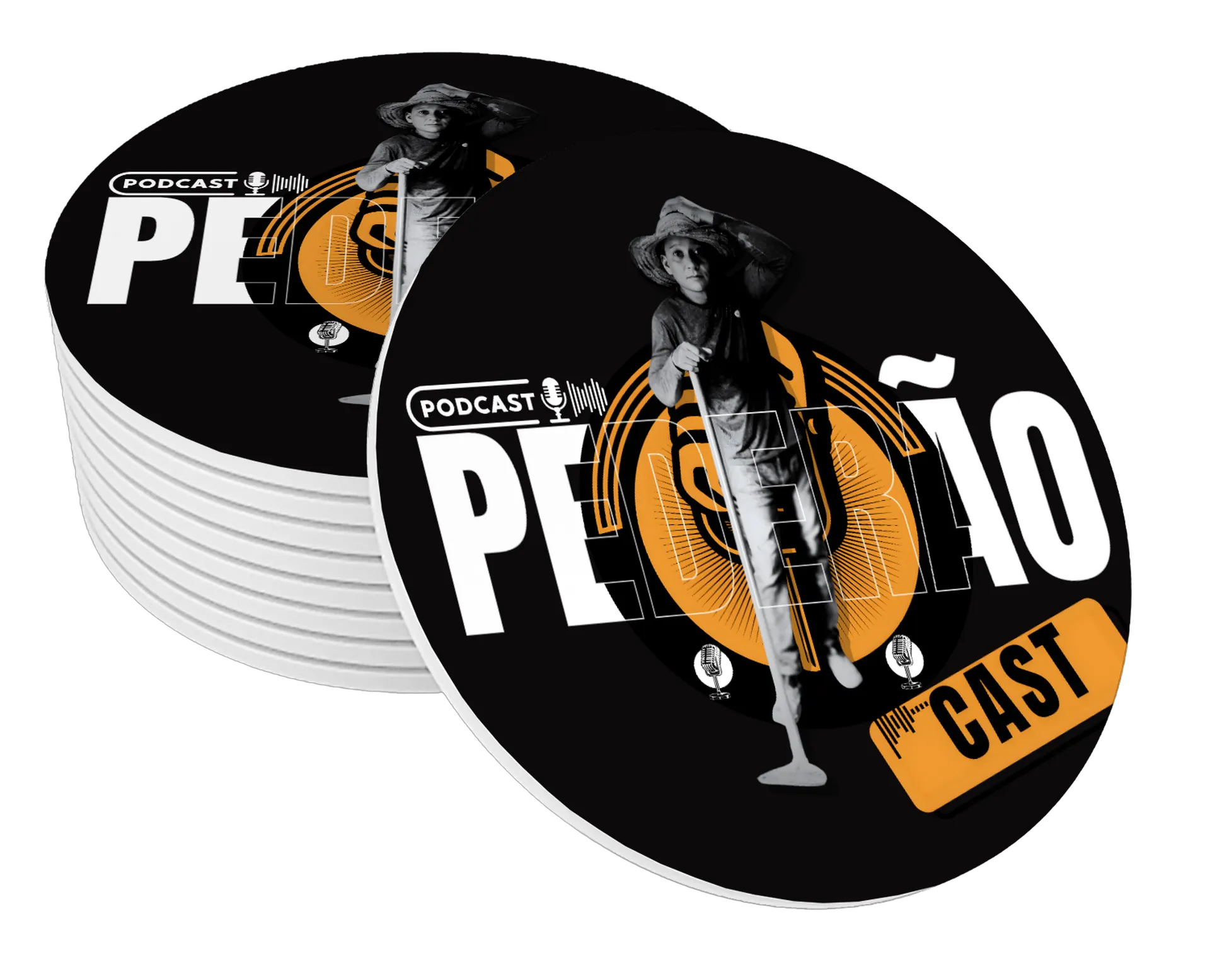 Porta-copos personalizado de Pederãocast — imagem 1 de 3
