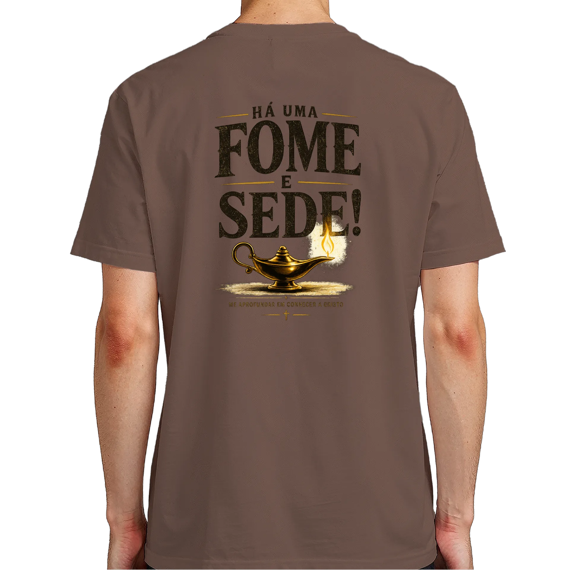 Camiseta Fome e Sede Estampa Luminária 100% Algodão - Imagem 7