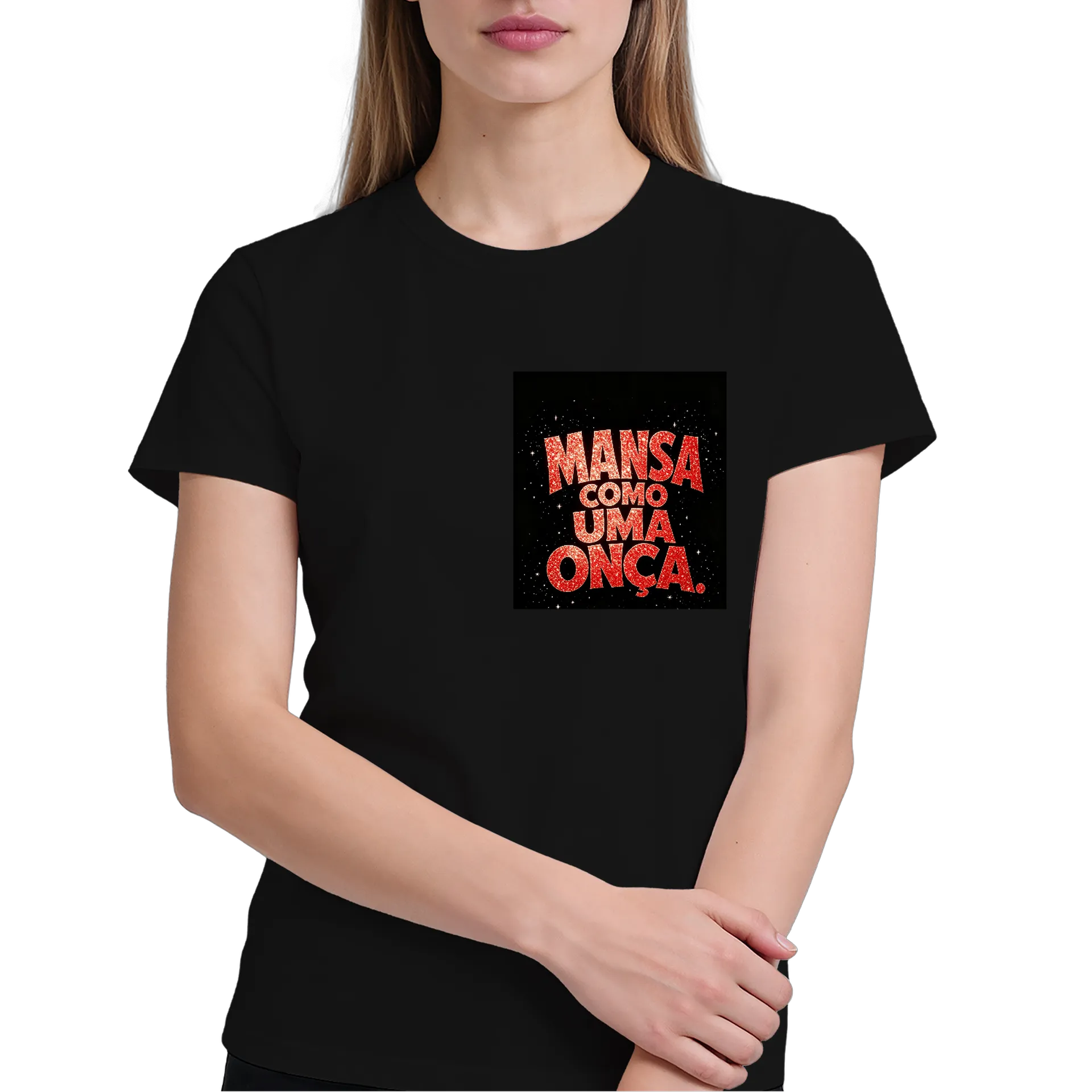 Camiseta Mansa Como Uma Onça 100% Algodão - Imagem 4
