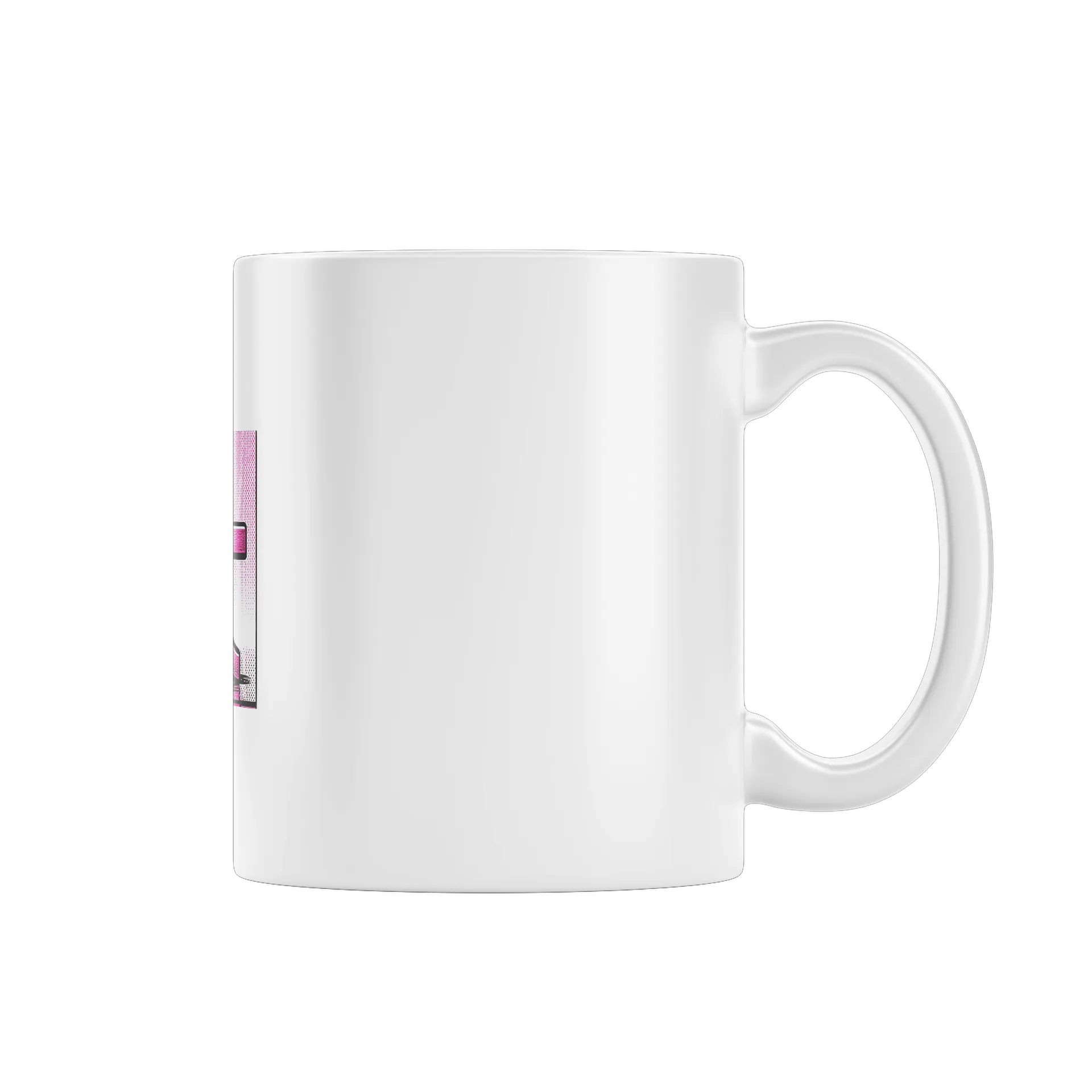 Caneca Porcelana Coração Pink 325ml - Imagem 2