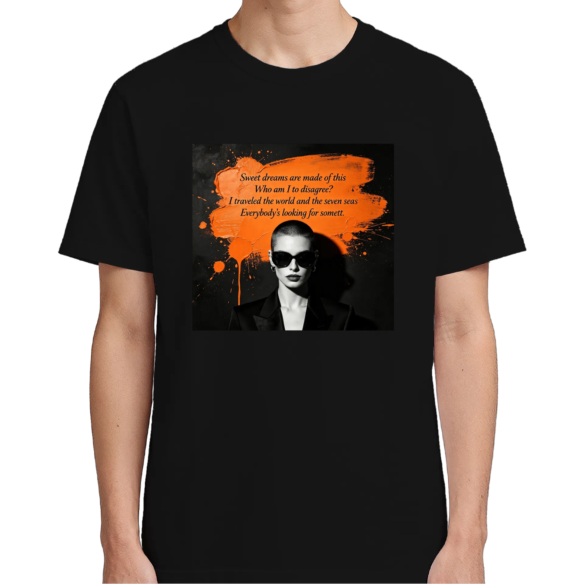 Camiseta Estampa Frase Artes Visuais 100% Algodão - Imagem 4