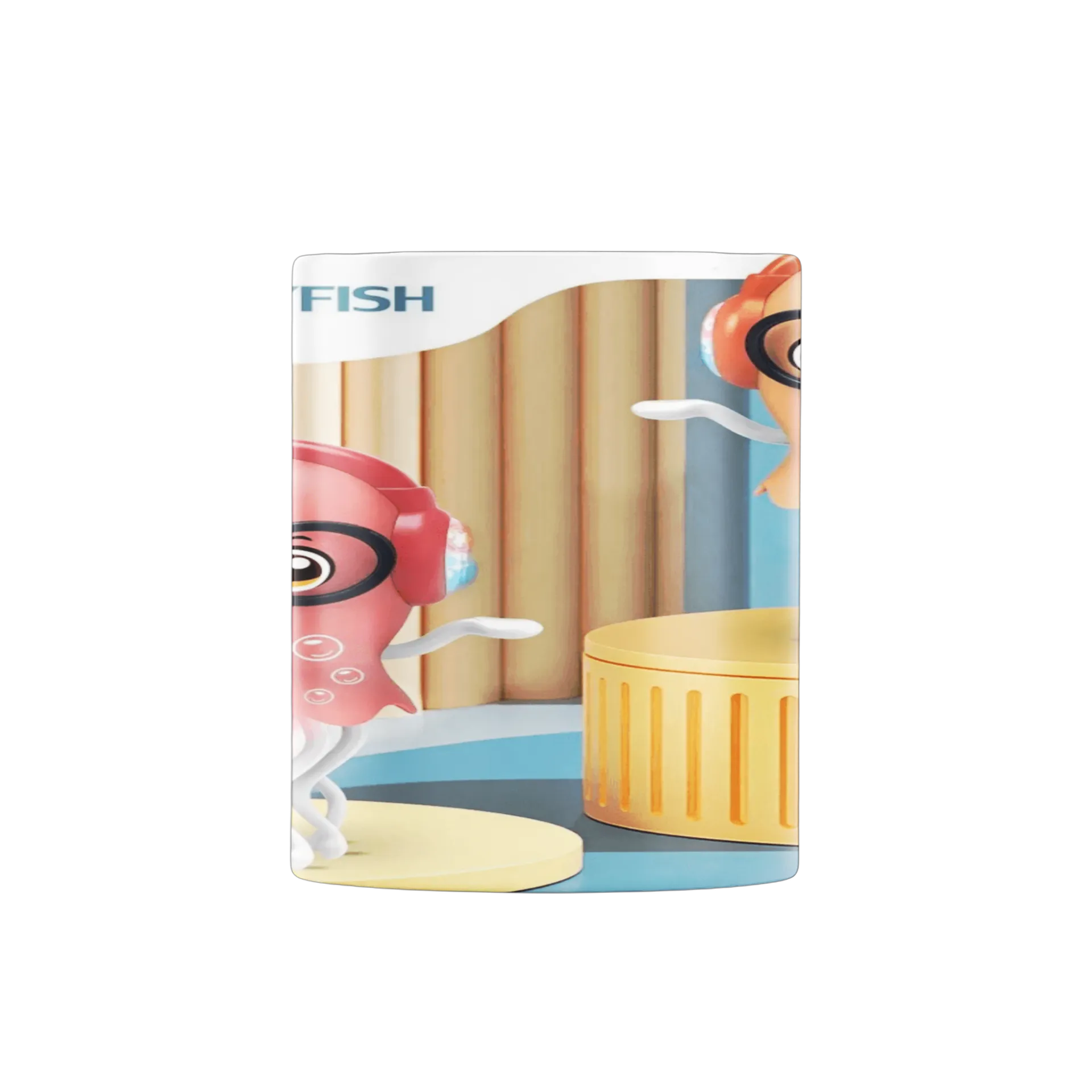 Caneca Porcelana Água-Viva de Óculos em Estilo Cartoon 325ml de STYLLUS  — imagem 2 de 4
