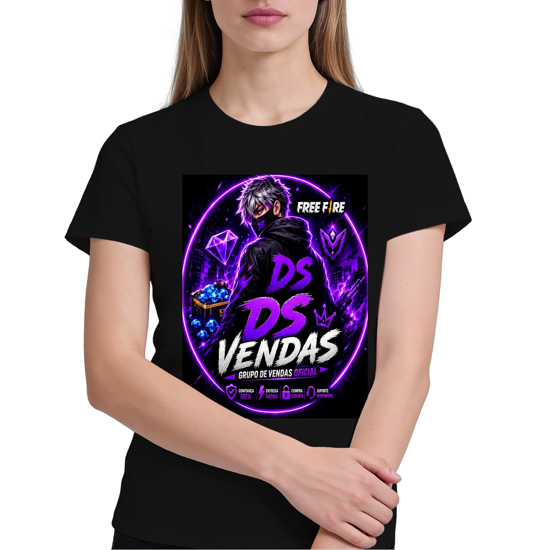 Camiseta Estampa Personalizada 100% Algodão DS vendas  - Imagem 3