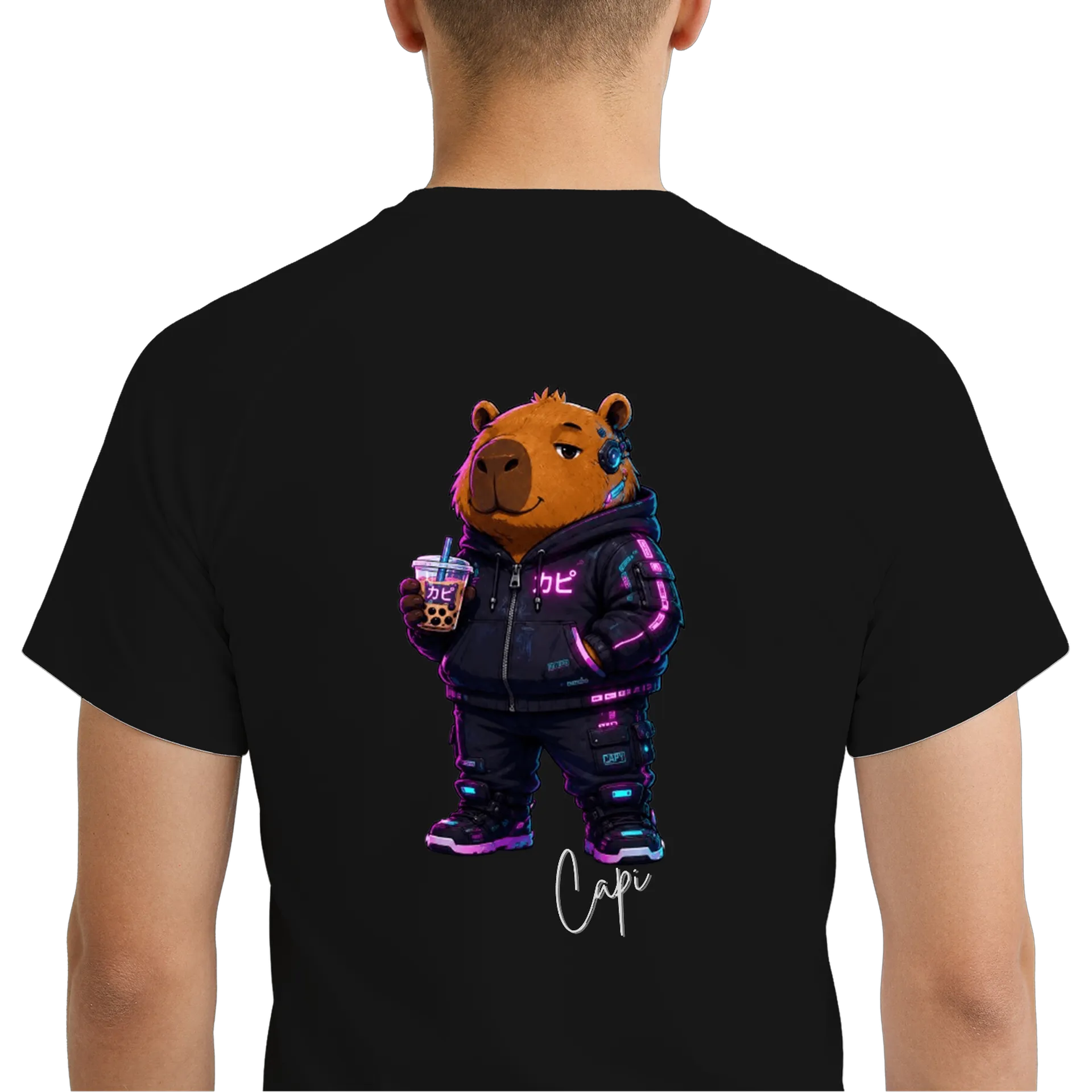 Camiseta DryFit Capi - CyberPunk de Capyverso - byCARLETTI — imagem 6 de 6