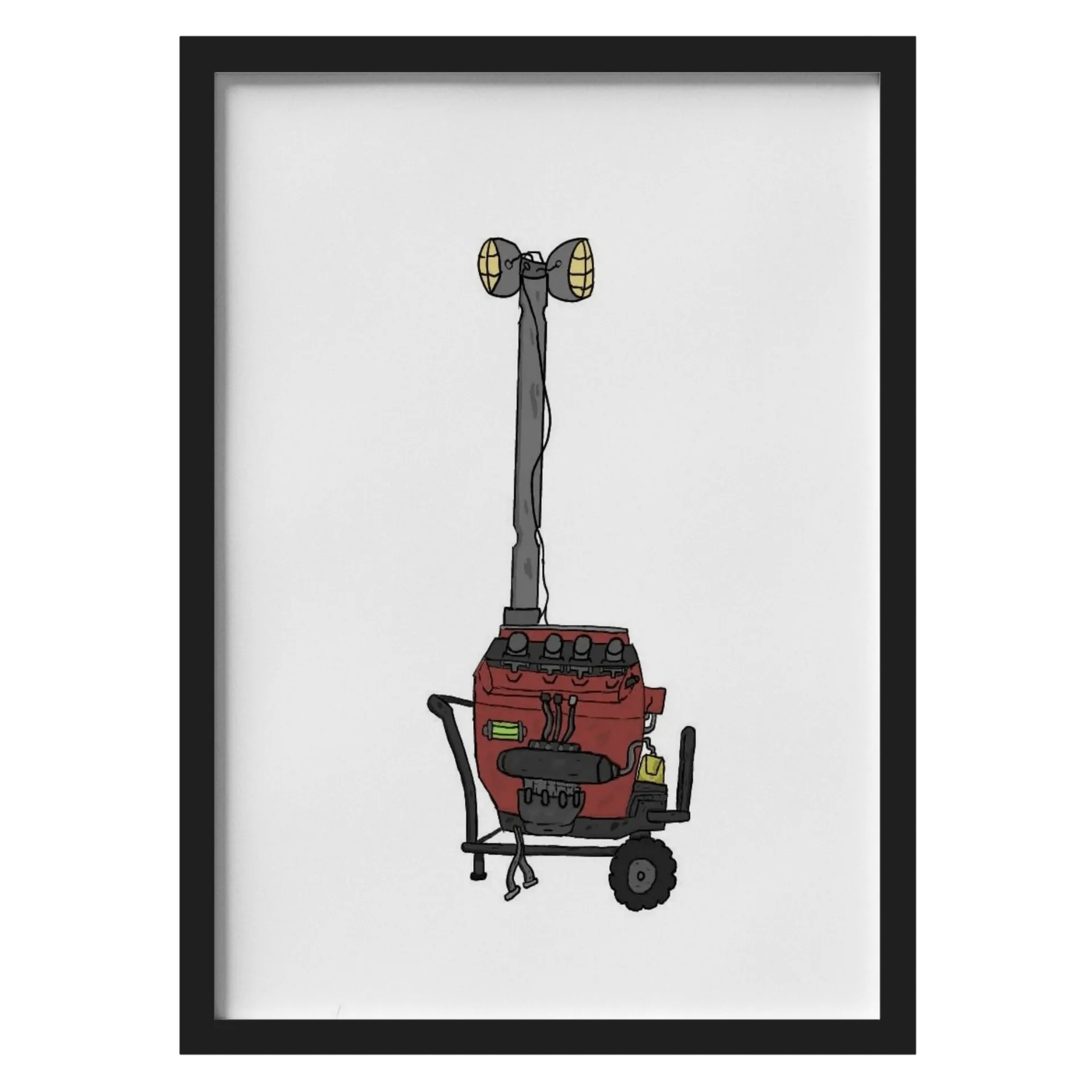 Quadro A3 personalizado Com Vidro (Gerador Feito) - Imagem 1