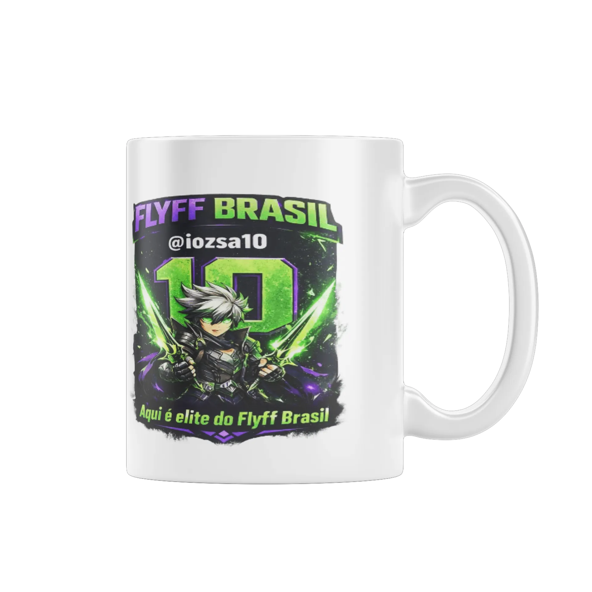 Caneca Porcelana Estampa Flyff Brasil 325ml - Imagem 1