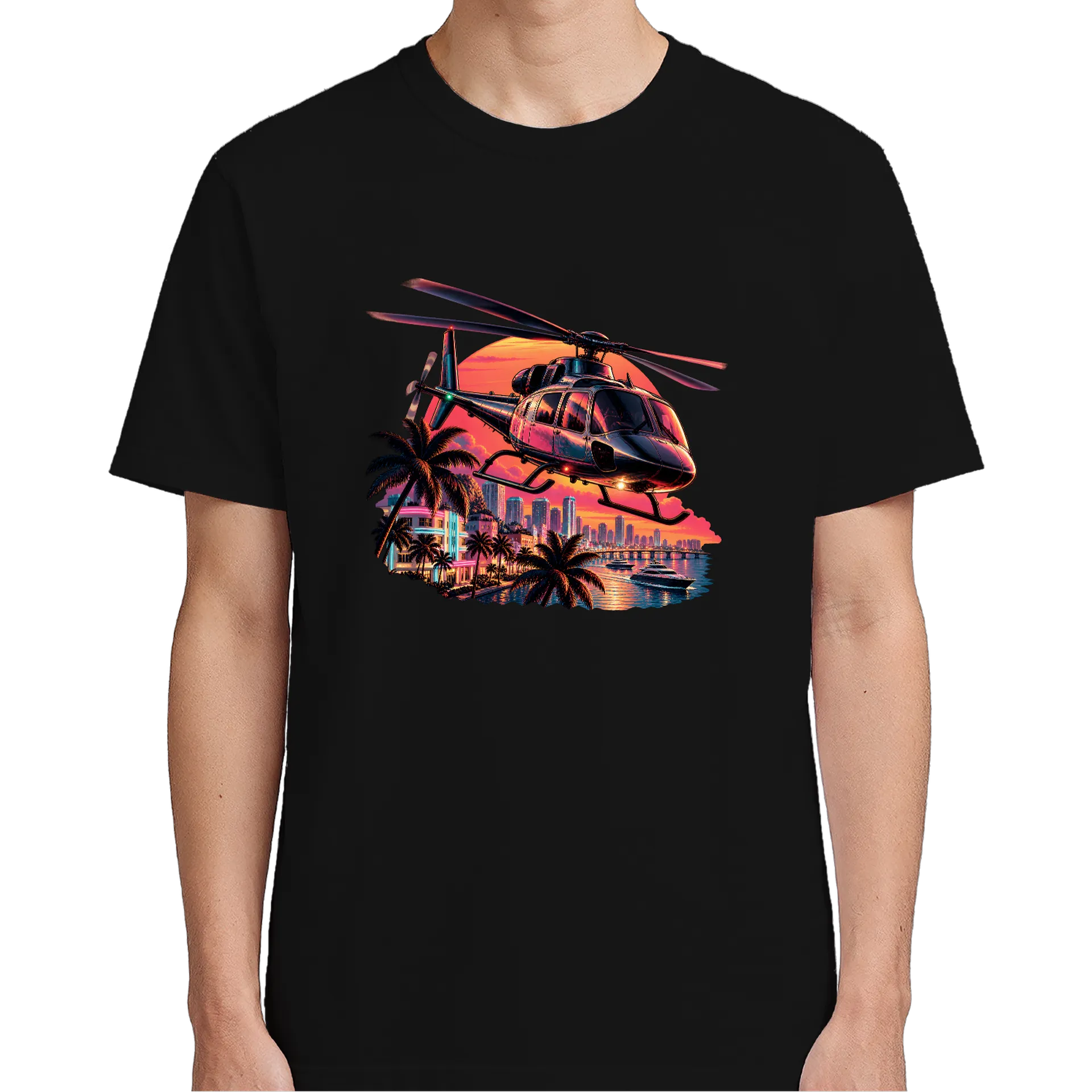 Camiseta GTA6 Helicóptero - Imagem 1