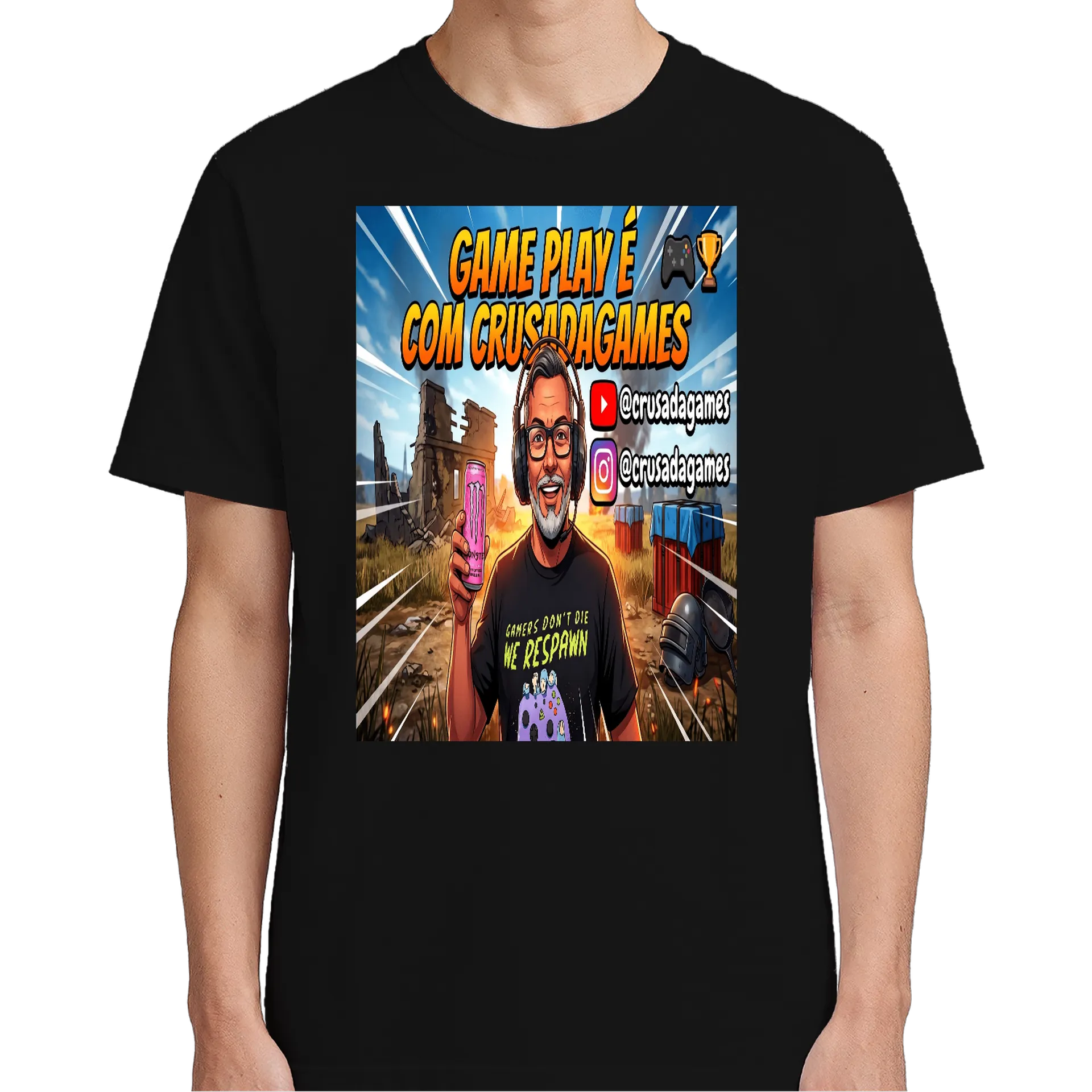 Camiseta personalizada de Crusadagames  — imagem 4 de 6