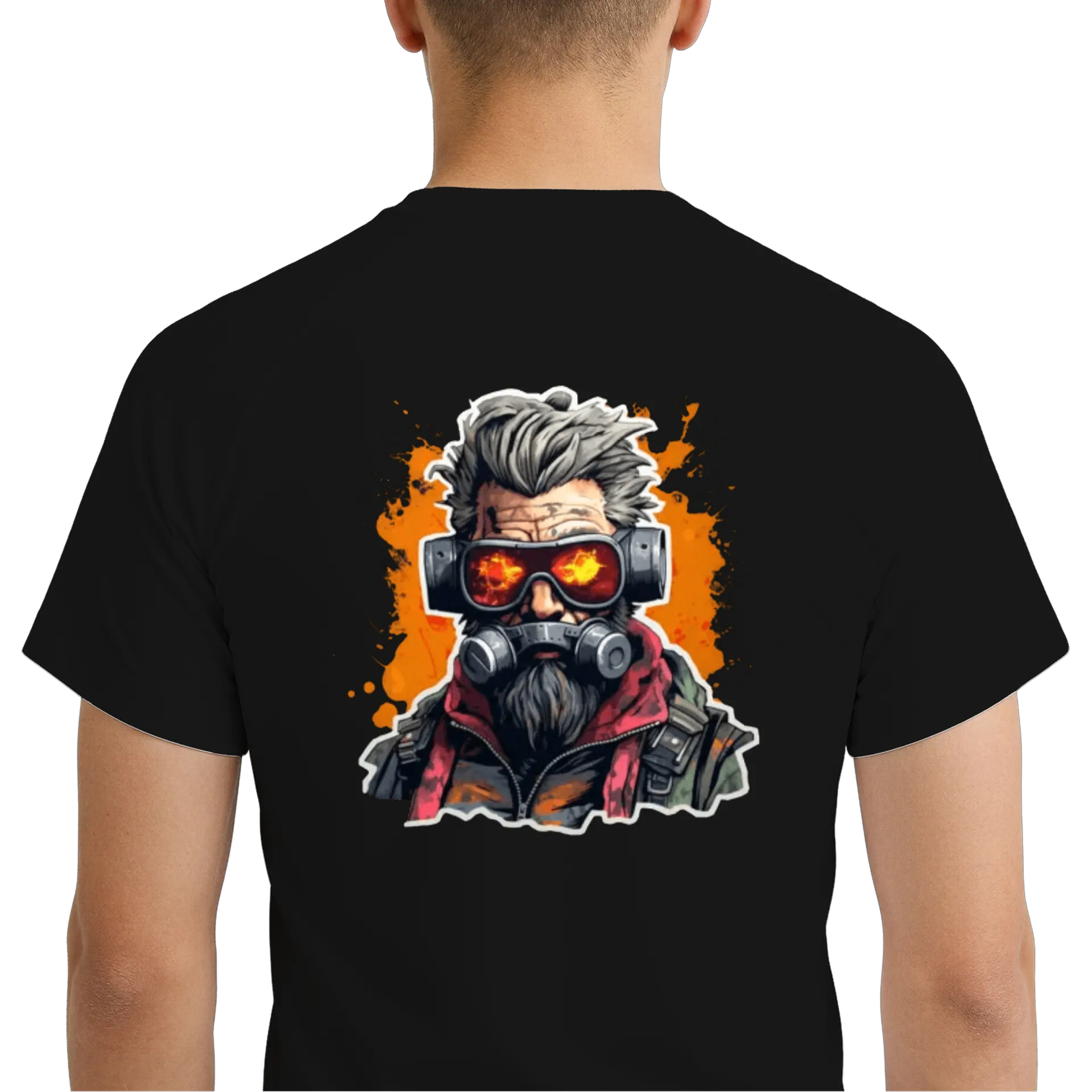 Camiseta Dry Fit Estampa Gamer Gas Mask Neon Black 100% - Imagem 6