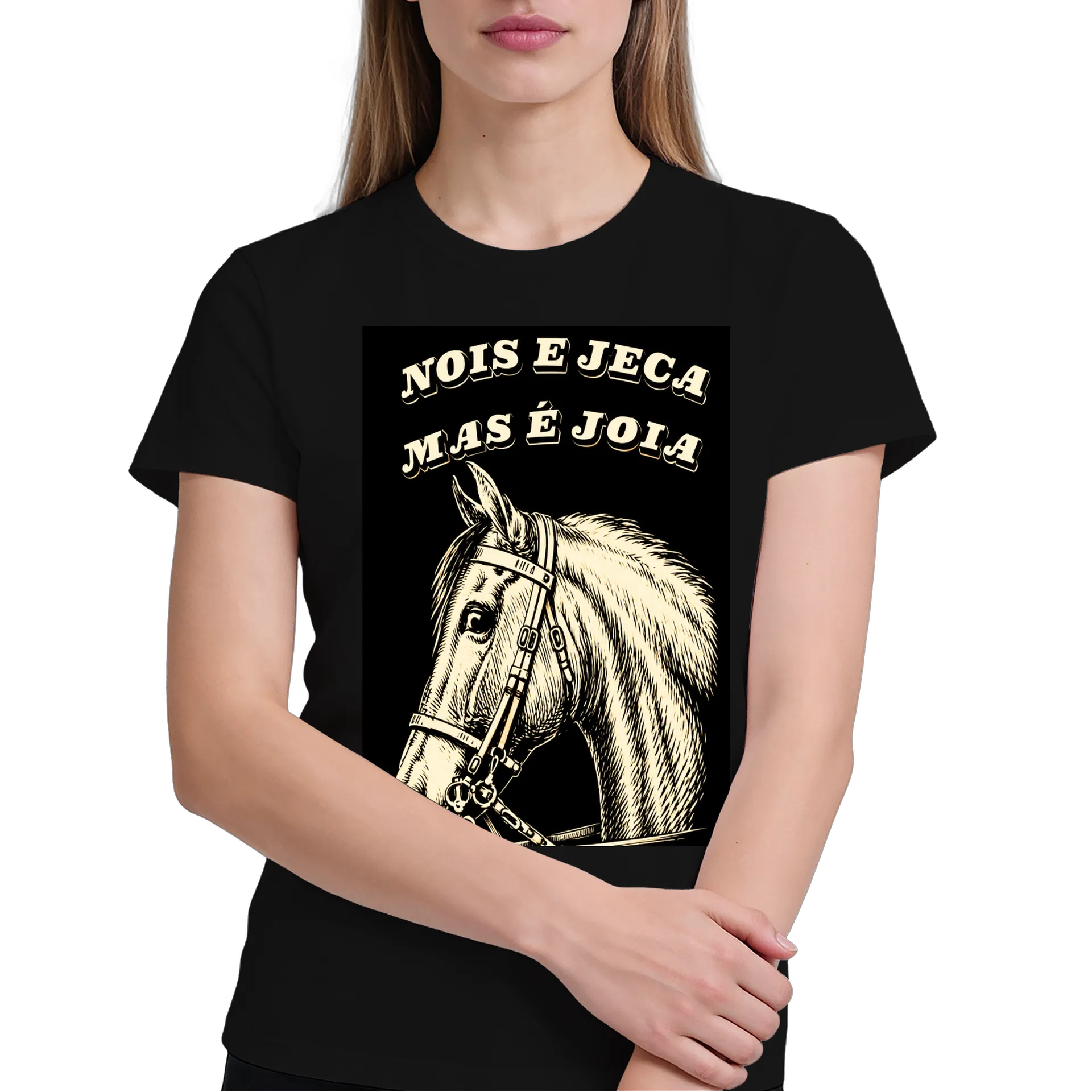 Camiseta personalizada nois é jeca  mais  e joia  de telefonemoveljp — imagem 3 de 6