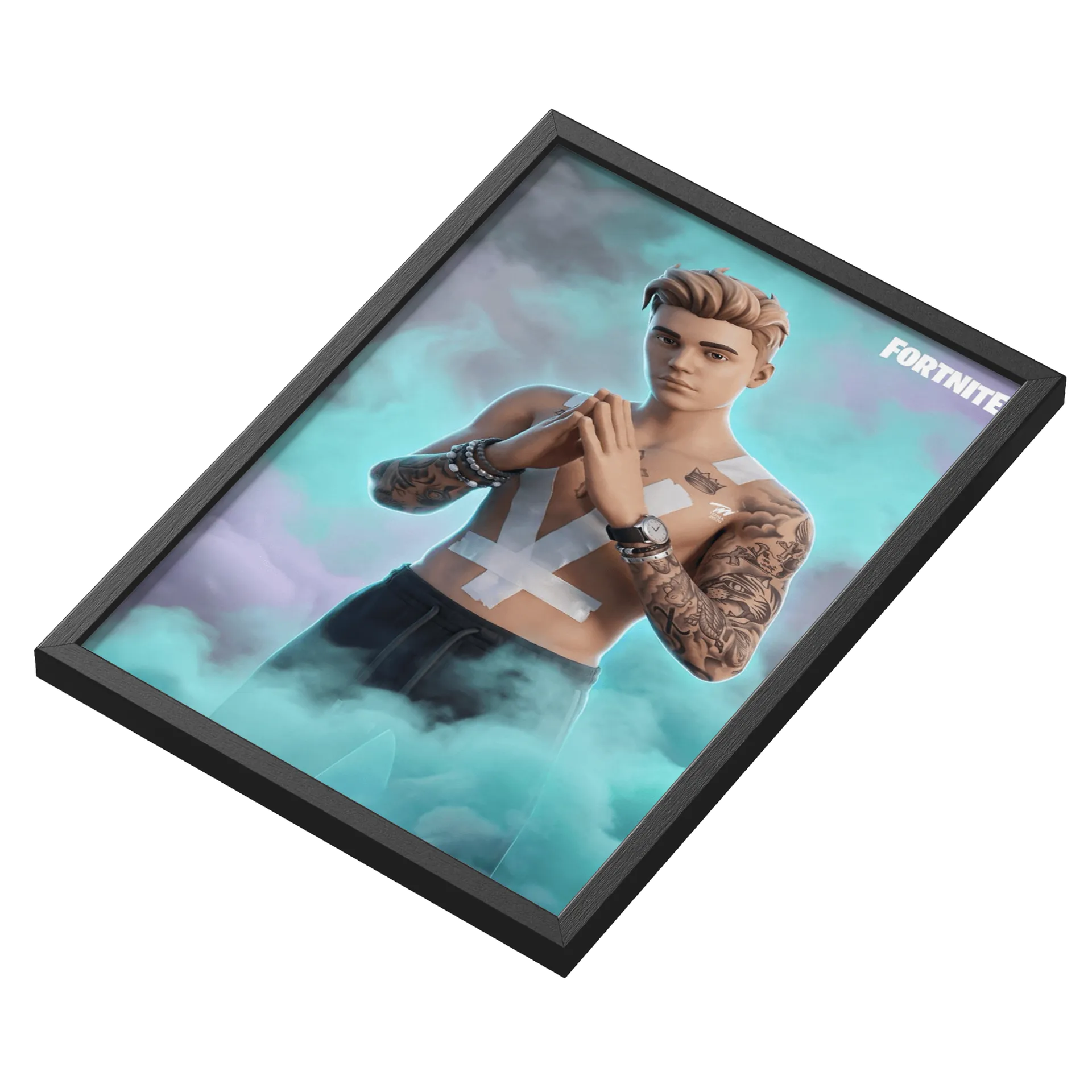 Quadro Estrelar Fortnite Com Vidro A3 MDF e Vidro - Imagem 3
