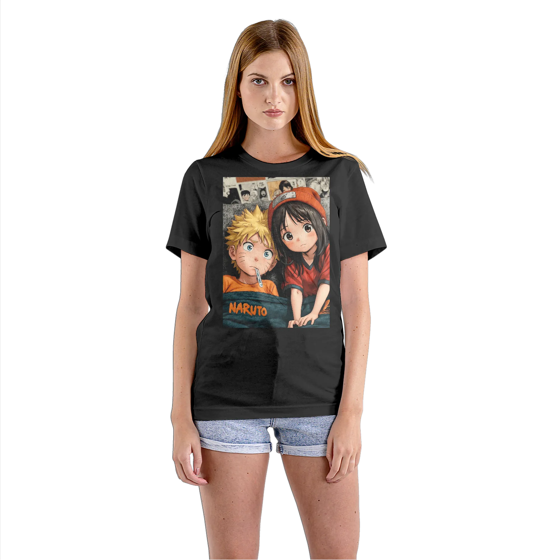 Camiseta Babylook Naruto em Estilo Anime 100% Algodão - Imagem 3