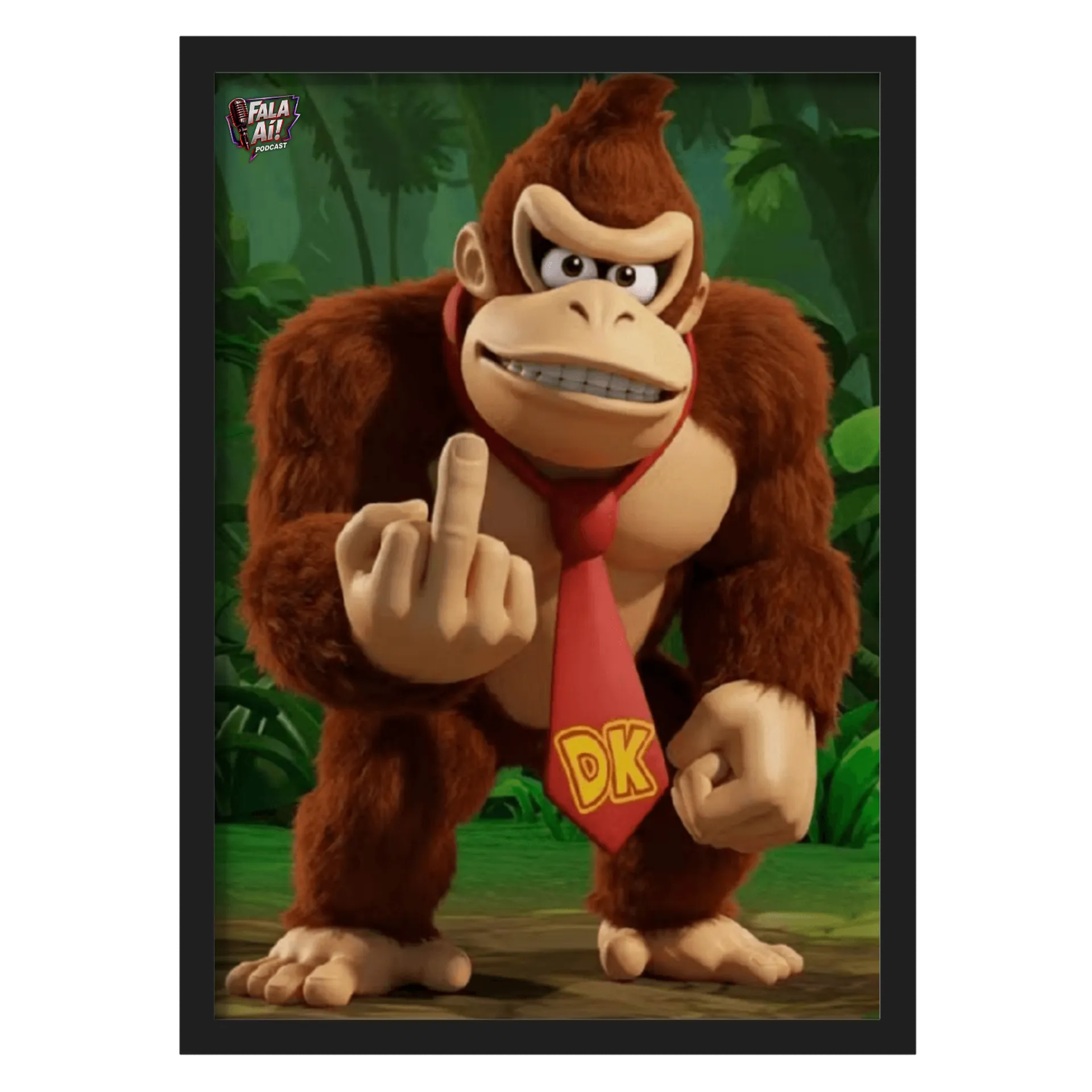Quadro A3 personalizado Donkey Kong - Imagem 1