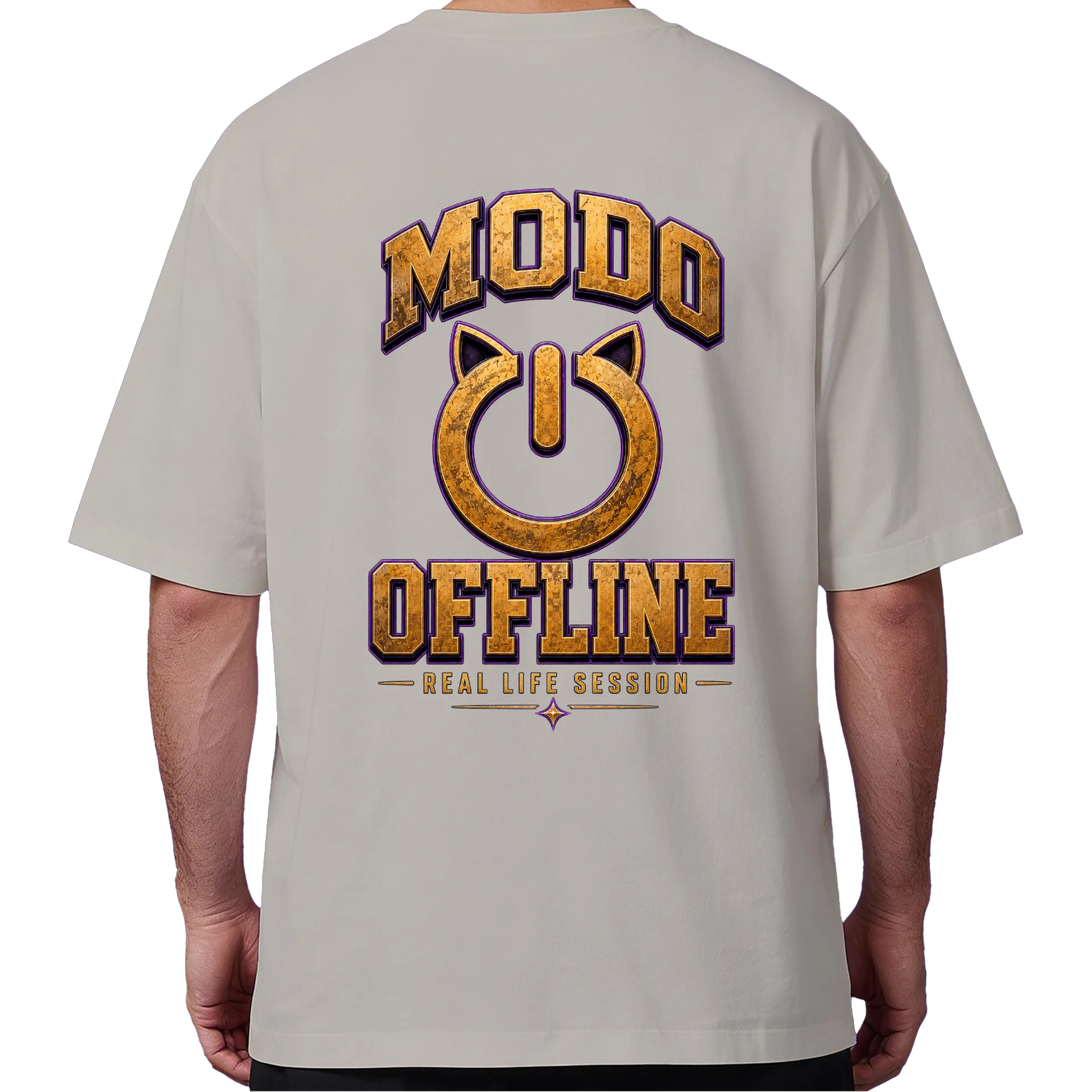 Camiseta Oversized Gamer Modo Offline de HeyBastet — imagem 6 de 6