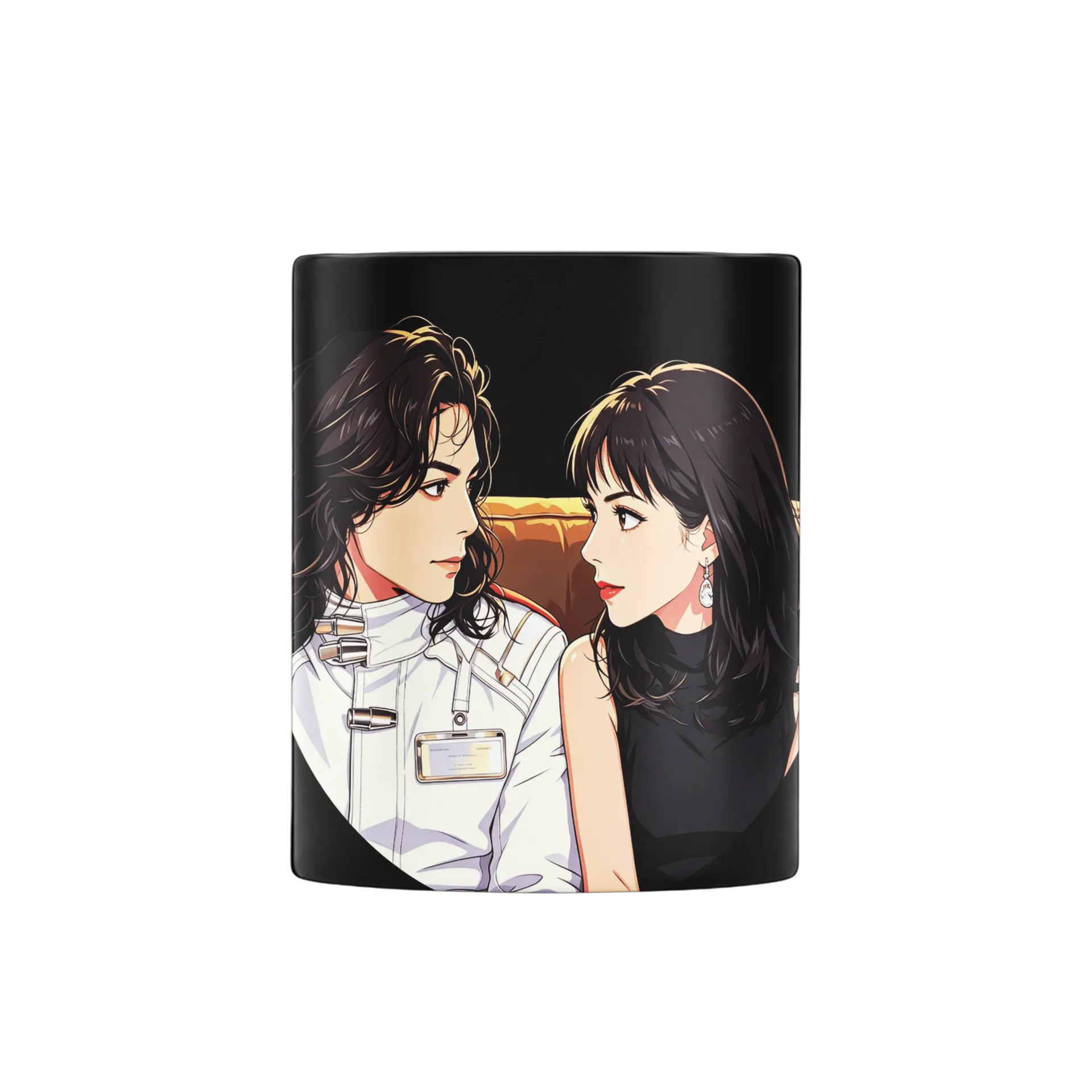 Caneca Ilustração Casal Noir 325ml - Imagem 3