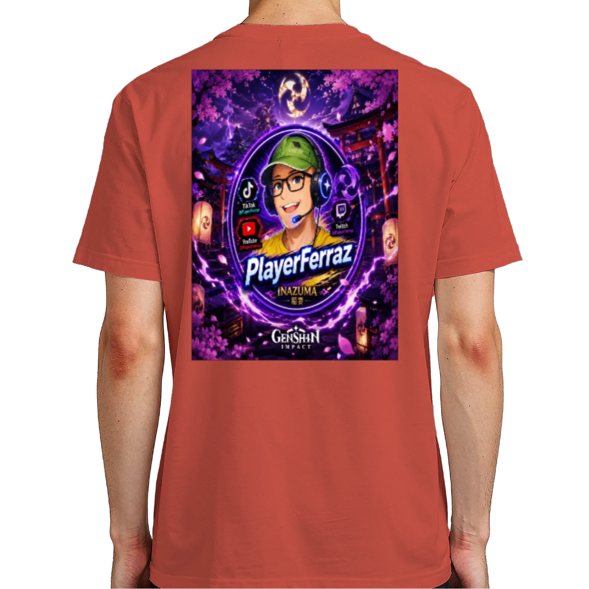 Camiseta Inazuma Genshin Impact by PlayerFerraz. de PlayerFerraz — imagem 6 de 6